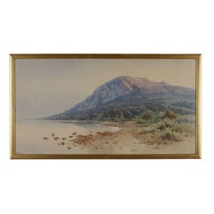 Pintura de Angelos Giallinas Vista de Corfú siglo XIX