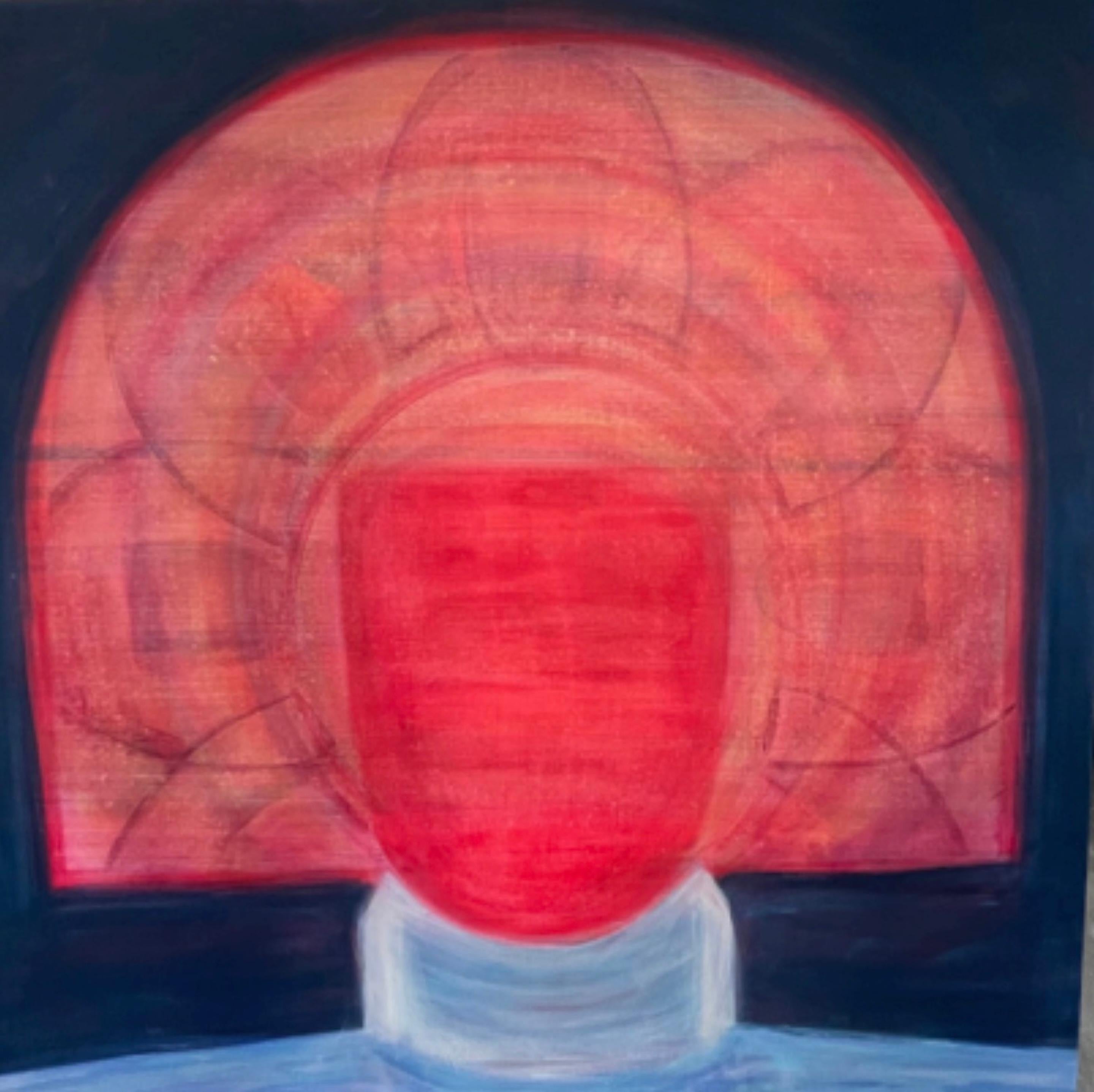 Portrait Painting di Angels Grau - Patrimonio Vermell
