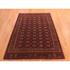 Angels Red Antique Tourkaman Clean Hand Knotted Pure Wool Rug