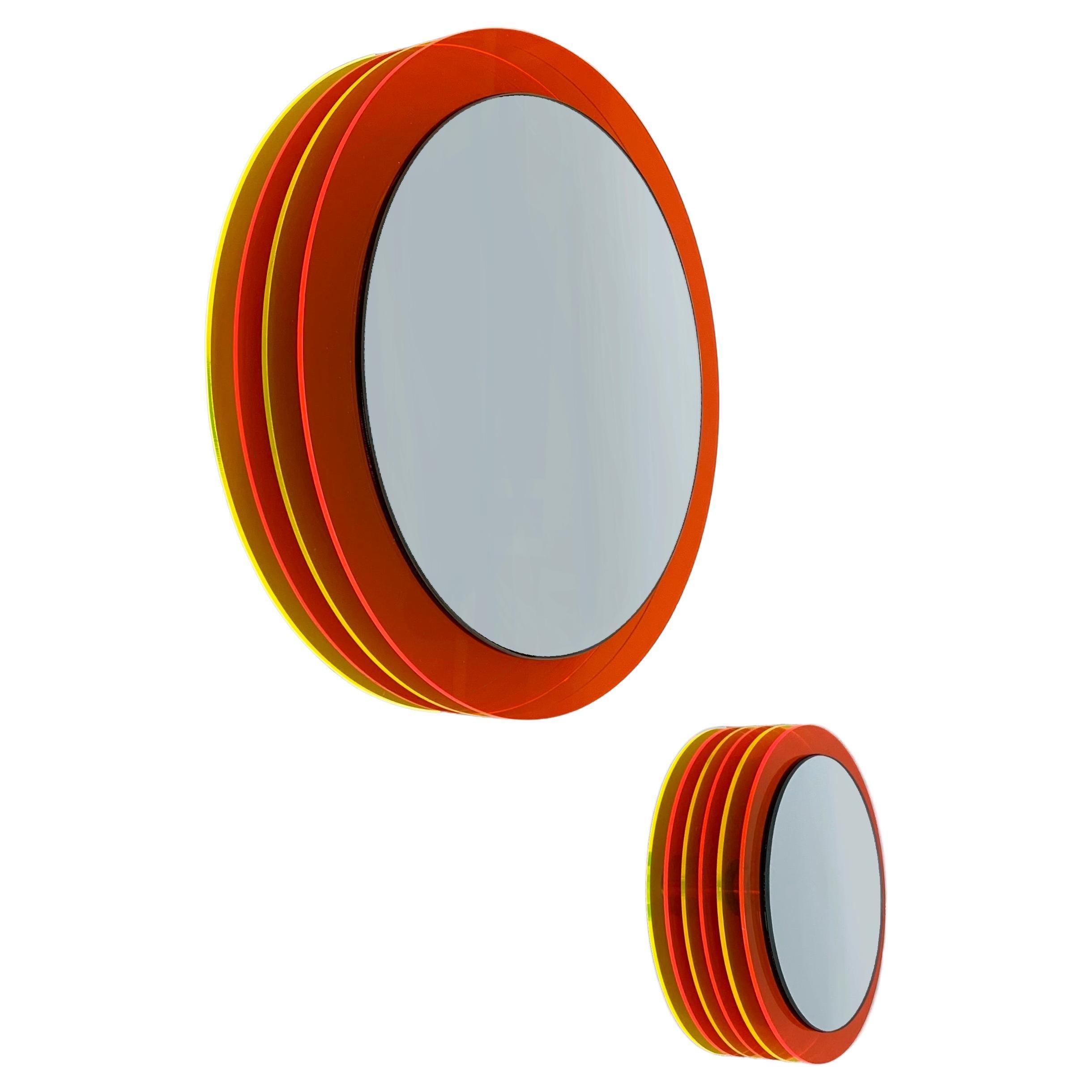 Set Anto - wall mirrors with plexiglass, design sculpture  by Andreas Berlin For Sale