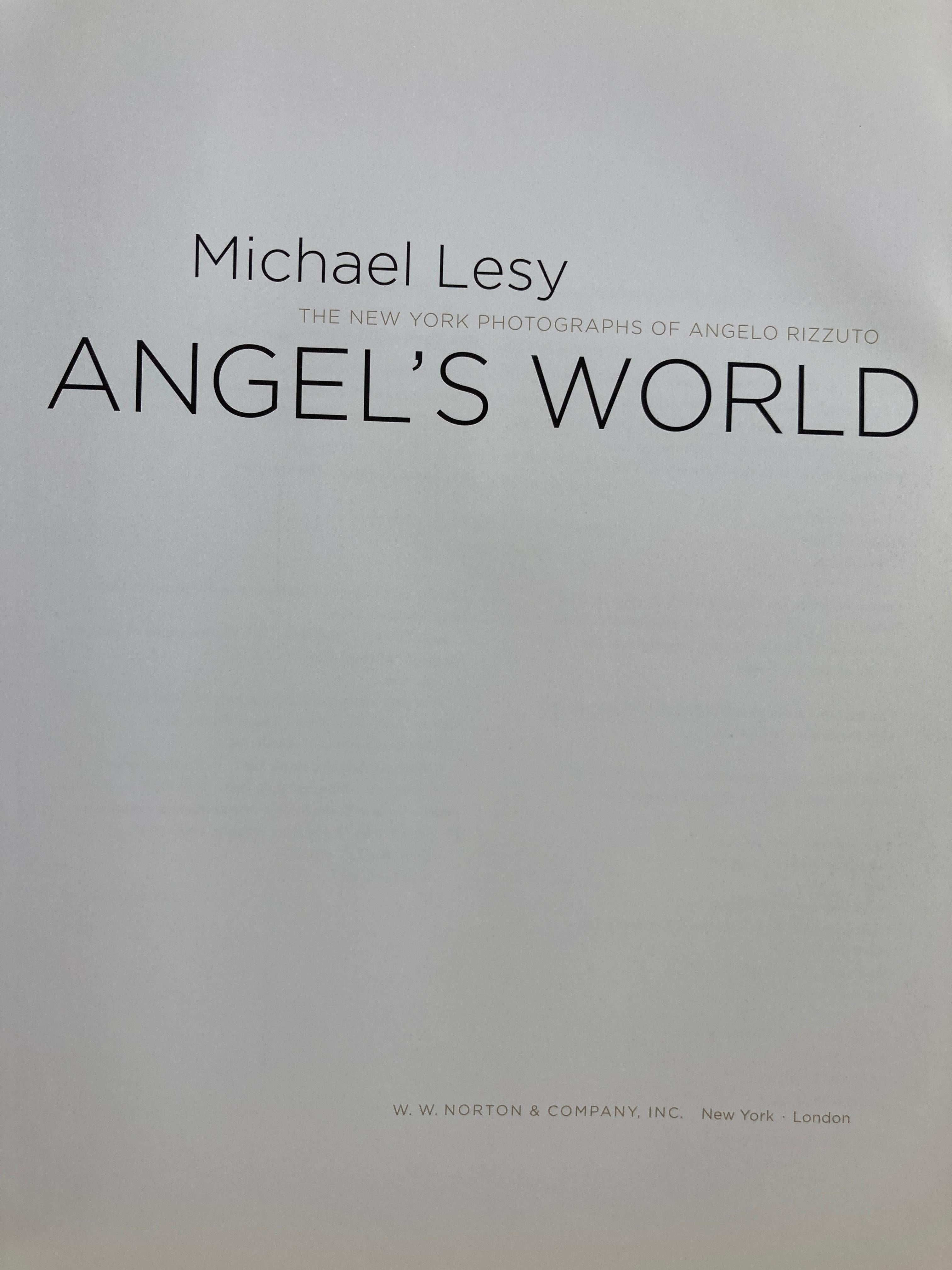 Angel's World the New York Photographs of Angelo Rizzoto. Lesy, Hardcover Book In Fair Condition For Sale In North Hollywood, CA