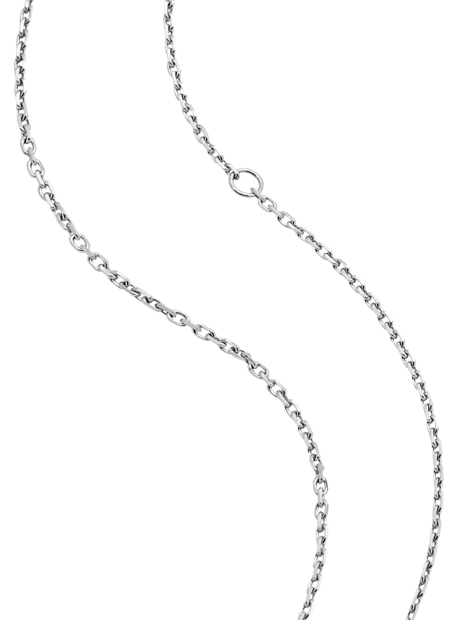 Contemporain Angie Marei, collier pendentif Aphrodite en diamants noirs de 1,20 carat et blancs 18 carats en vente