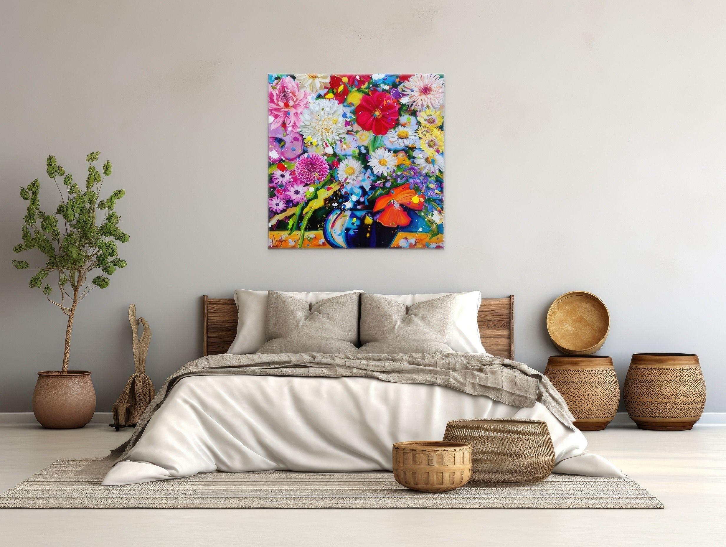 Blooming Marvellous, Gemälde, Öl auf Leinwand (Sonstige Kunststile), Painting, von Angie Wright