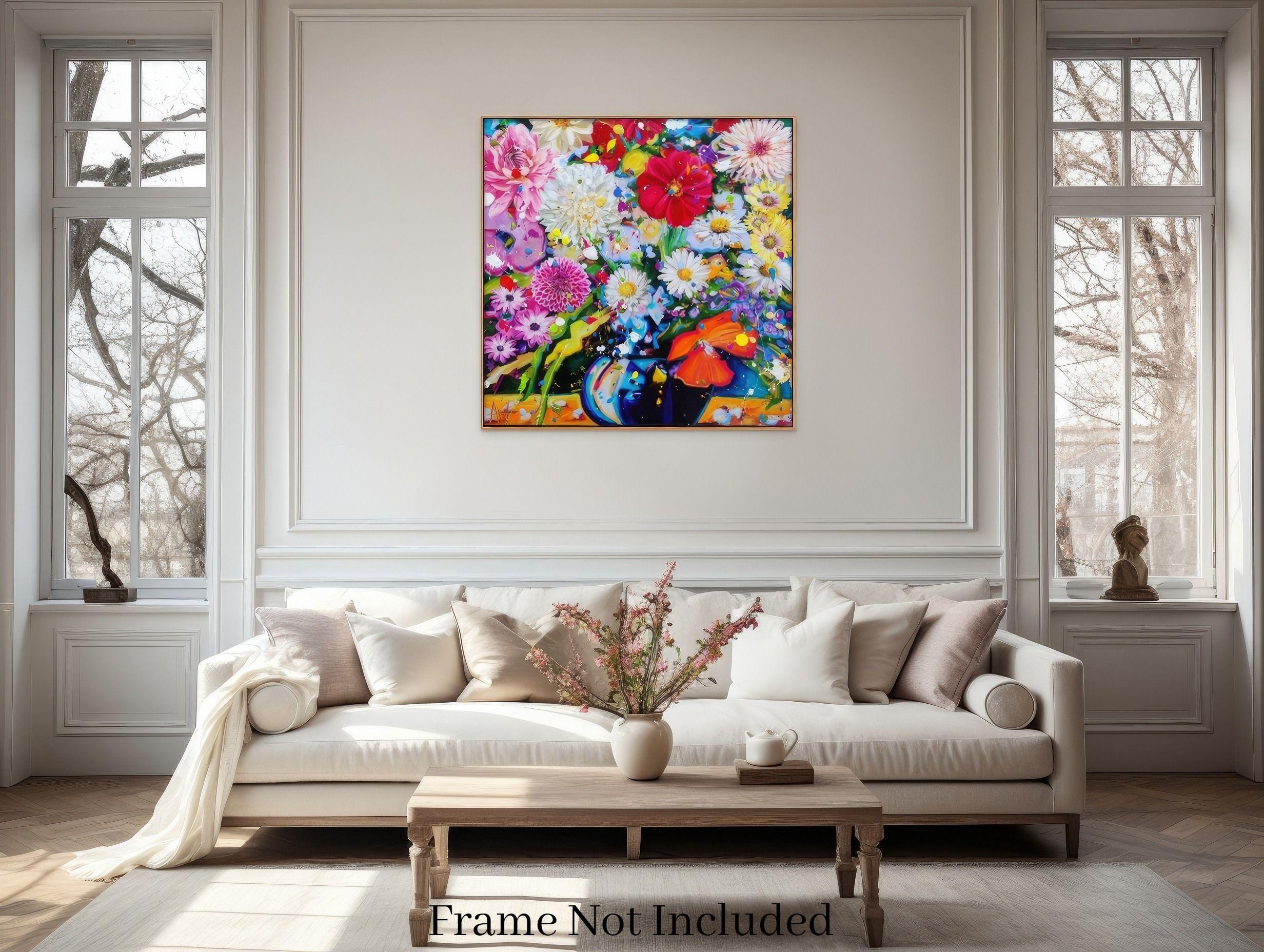 Blooming Marvellous, Gemälde, Öl auf Leinwand im Angebot 1