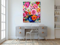 Blossom Bonanza, peinture, huile sur toile