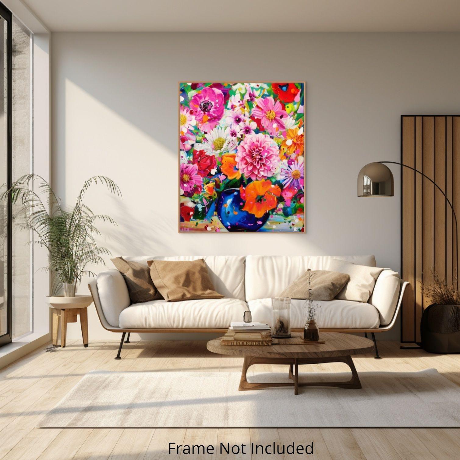Blossom Bonanza, Gemälde, Öl auf Leinwand im Angebot 1