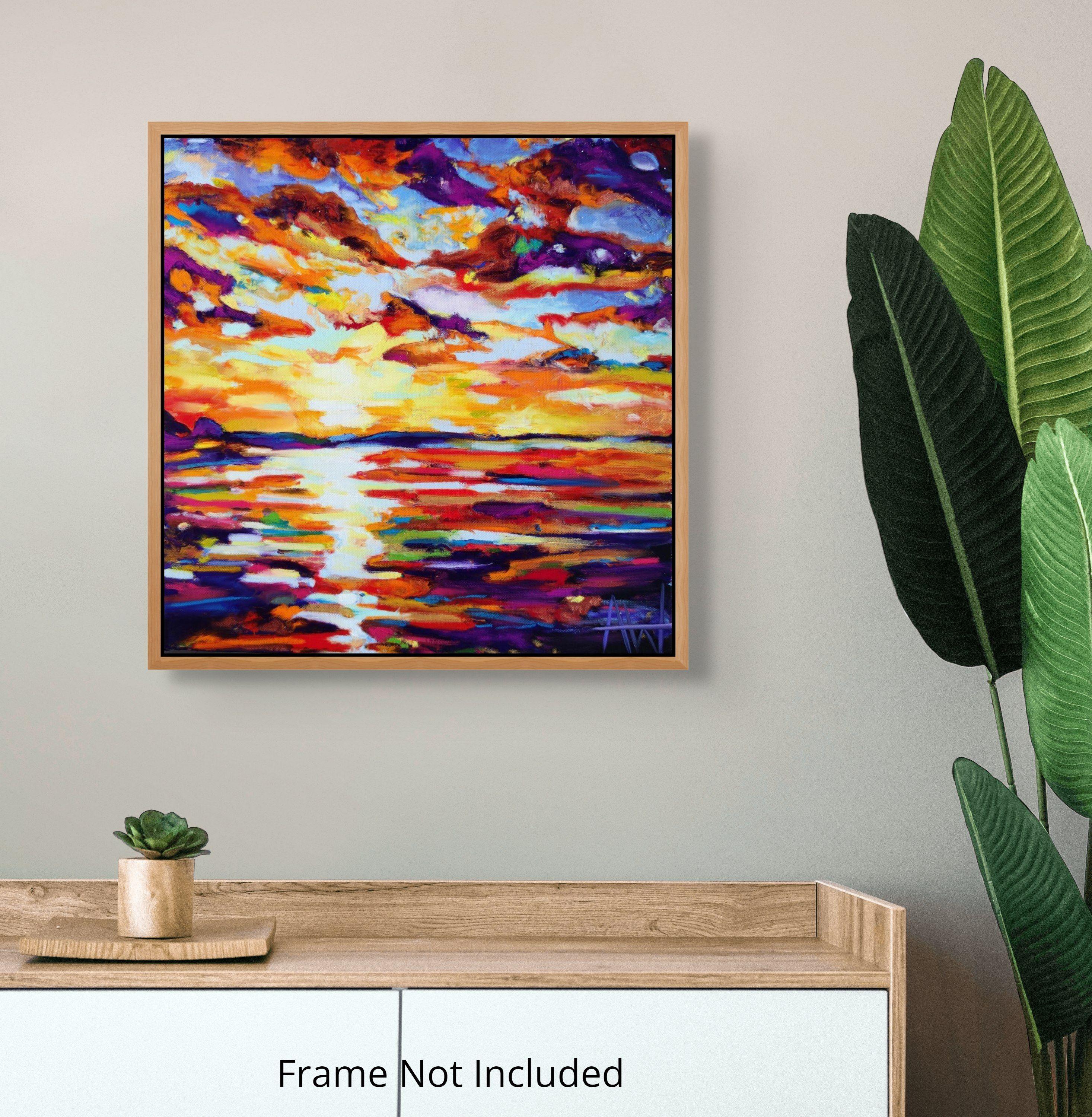 Embers Embrace, Gemälde, Öl auf Leinwand (Impressionismus), Painting, von Angie Wright