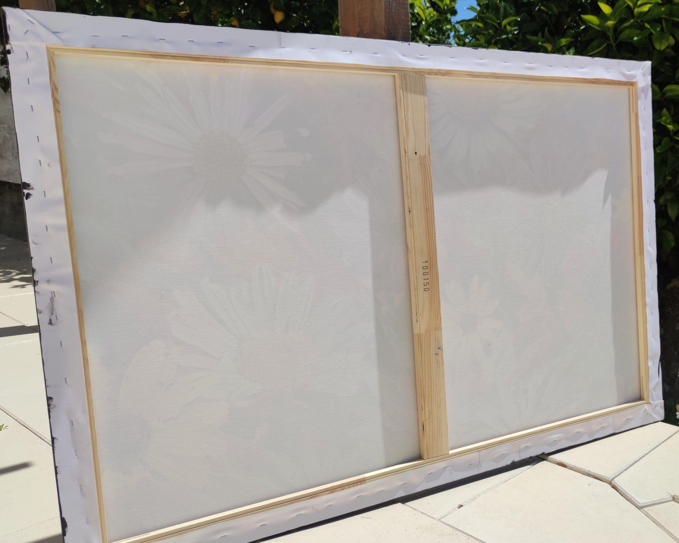Blumenblumen-Bomber, Gemälde, Öl auf Leinwand im Angebot 2