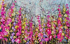 Kiss Me in Pink - Diptych, Painting, Oil on Canvas