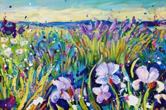 Campi di lavanda, Pittura, Olio su tela