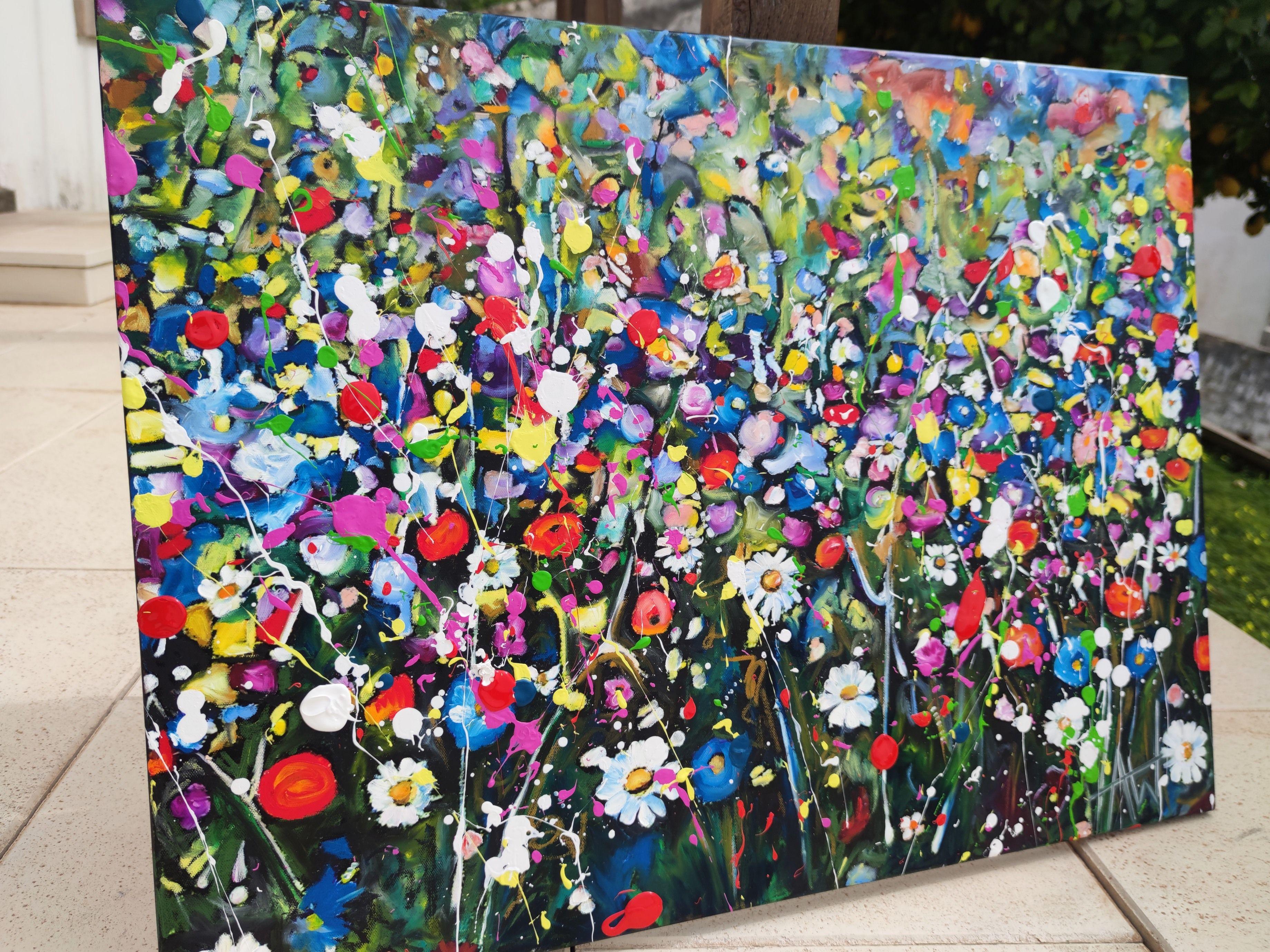 Meadow Dance, Painting, Oil on Canvas For Sale 2
