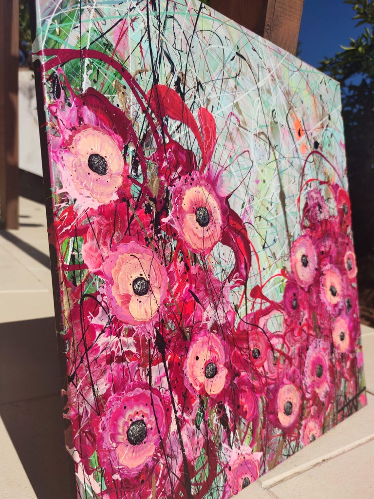 Angie Wright Perfectly Pink, Painting, Oil on Canvas For Sale at 1stDibs