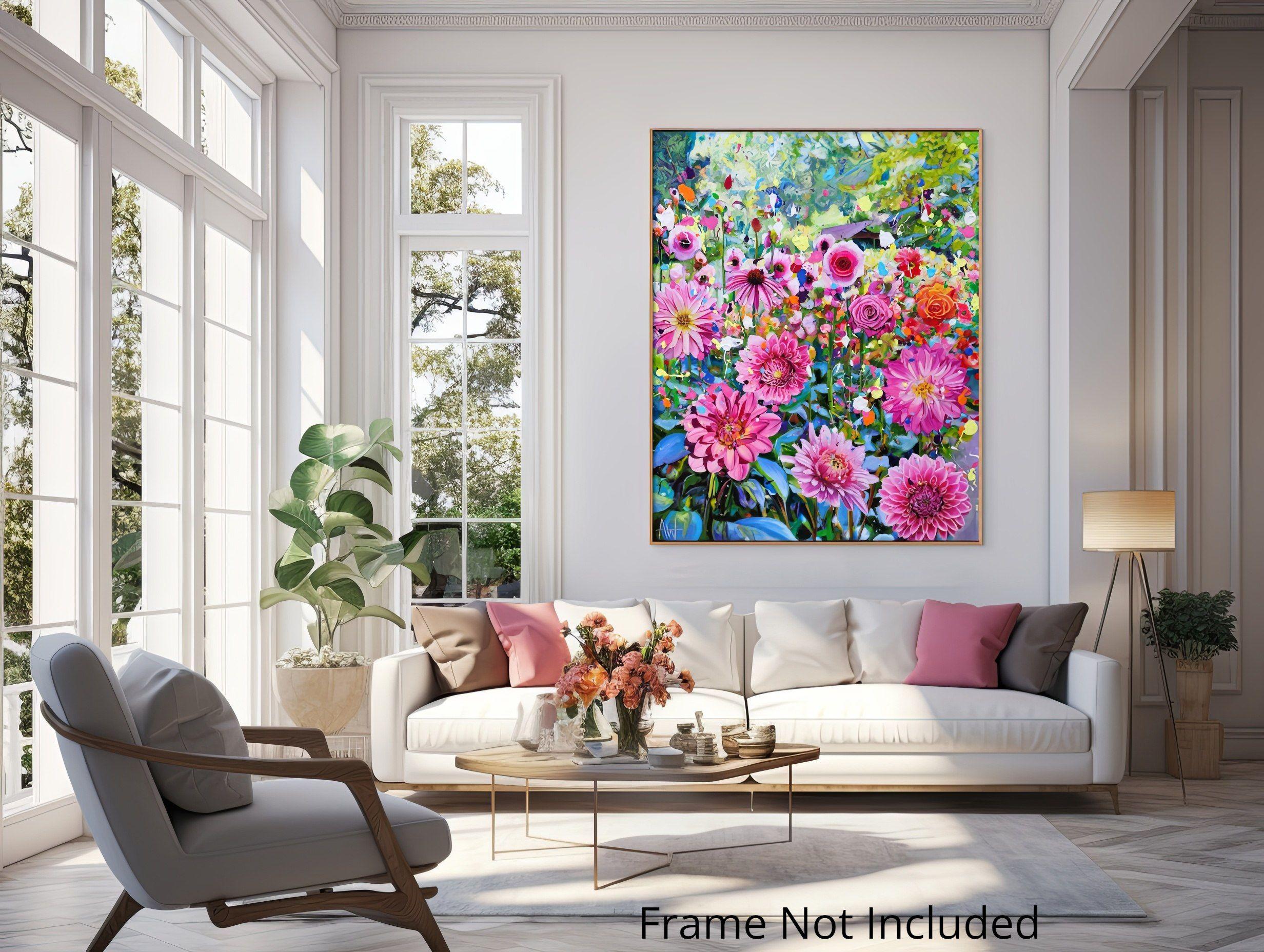 Rosa Parade, Gemälde, Öl auf Leinwand (Zeitgenössisch), Painting, von Angie Wright