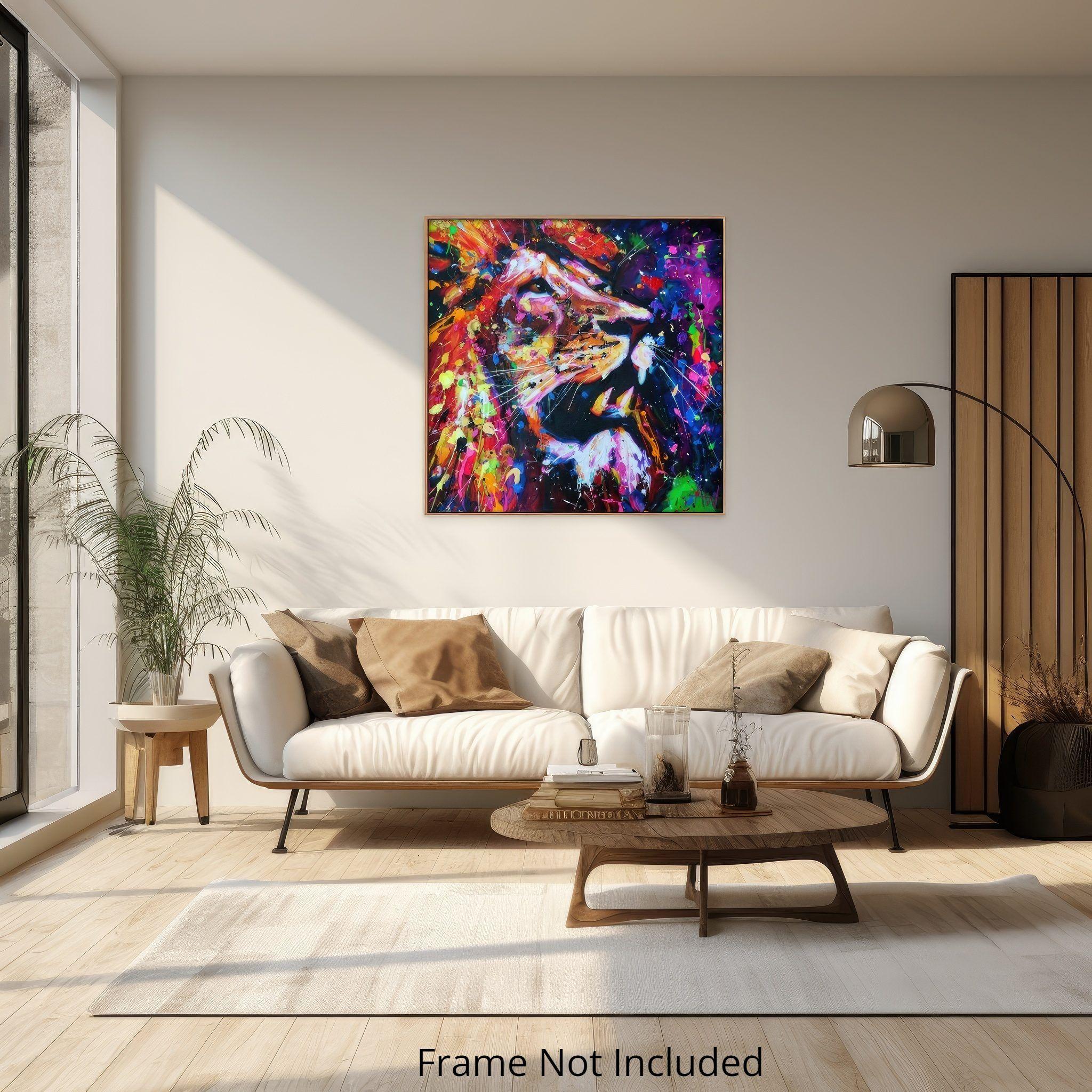 Raw, Painting, Oil on Canvas - Black Abstract Painting by Angie Wright
