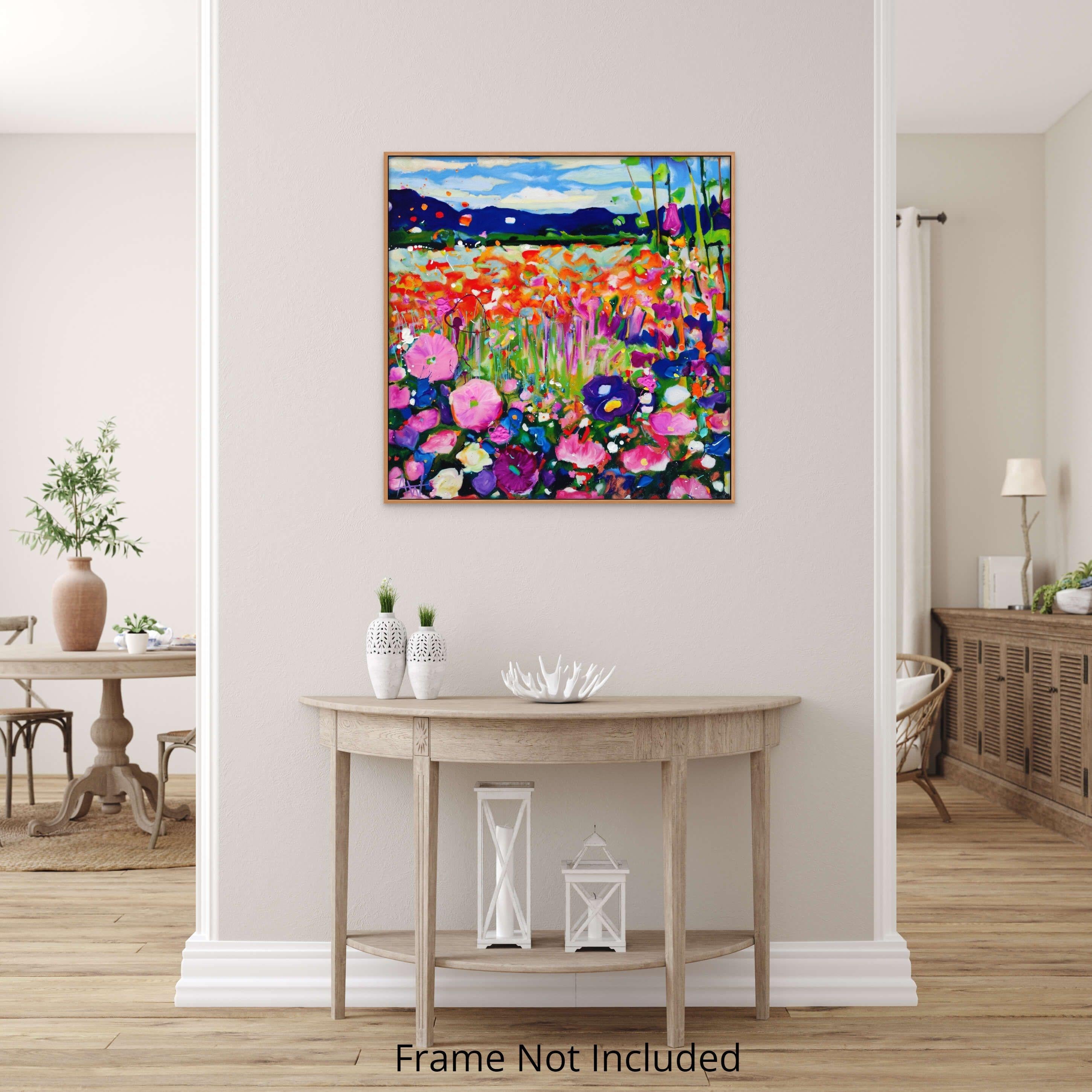 Saujana, Pintura, Óleo sobre lienzo - Painting Contemporáneo de Angie Wright