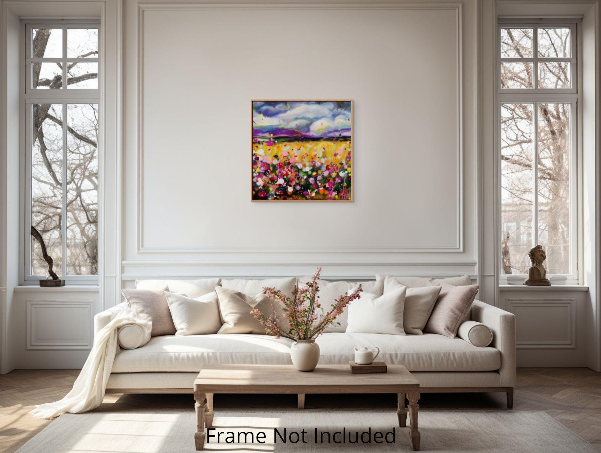 Storm Ballad-Blumenblüten, Gemälde, Öl auf Leinwand (Zeitgenössisch), Painting, von Angie Wright