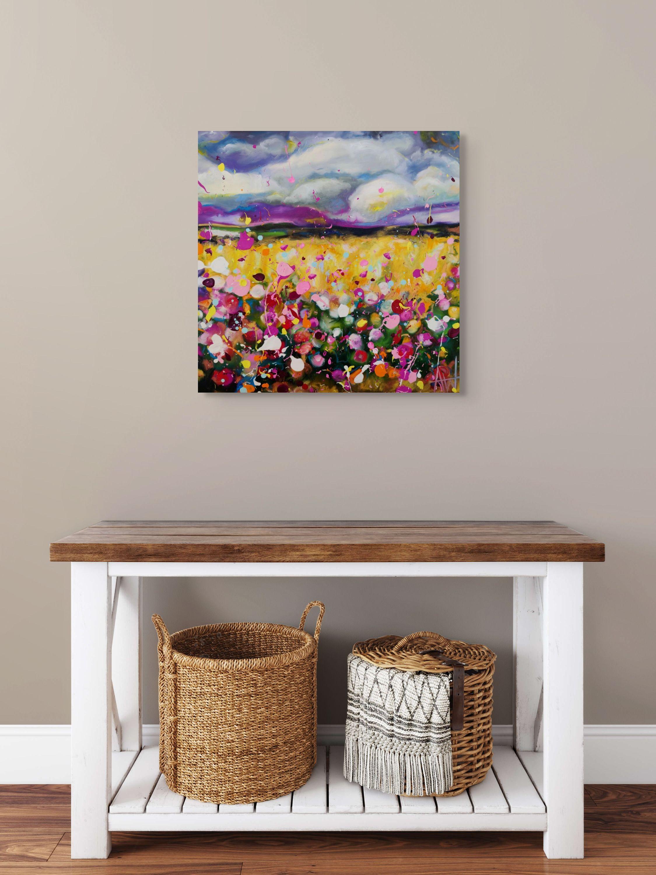 Storm Ballad-Blumenblüten, Gemälde, Öl auf Leinwand im Angebot 2