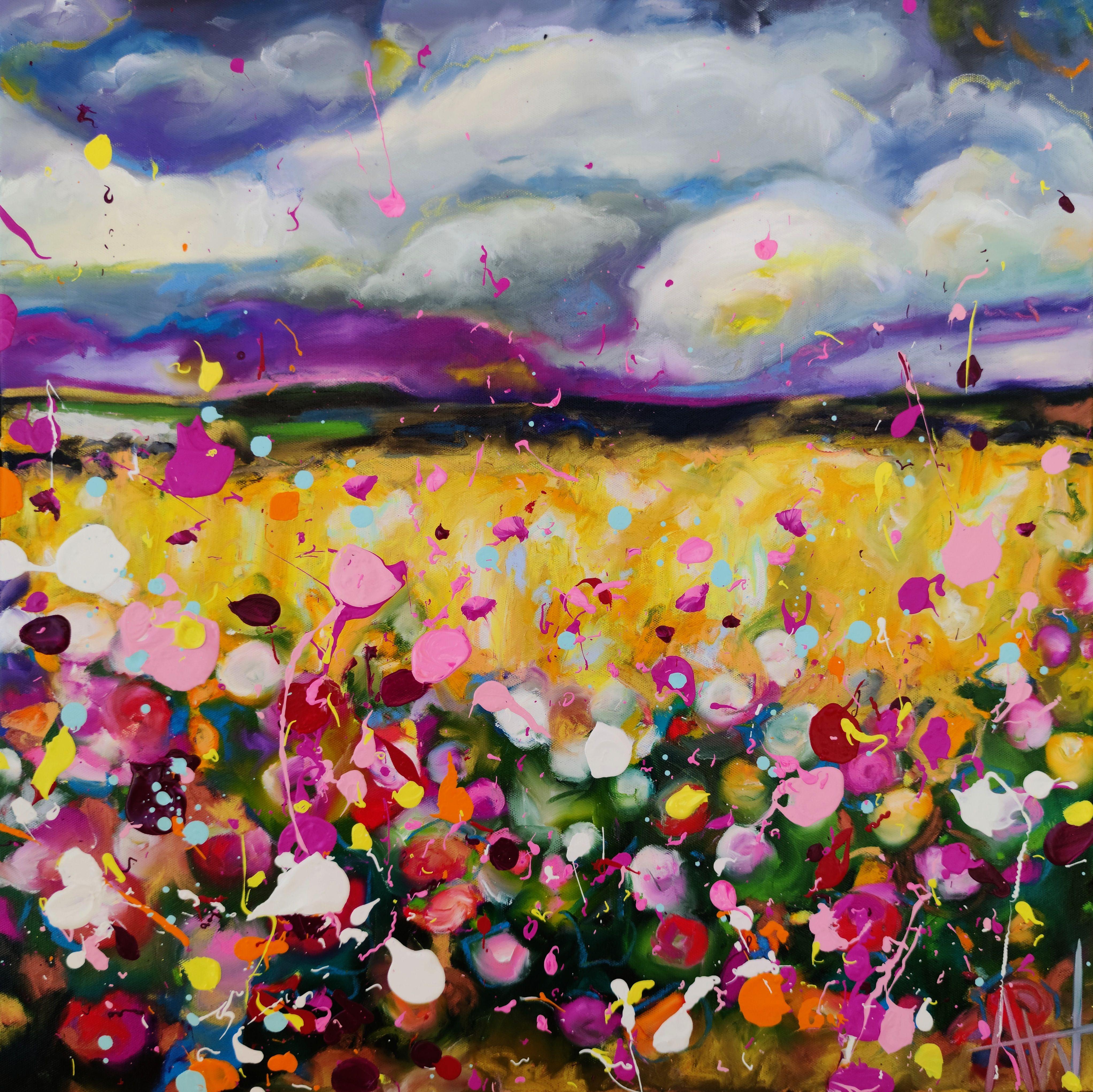 Storm Ballad-Blumenblüten, Gemälde, Öl auf Leinwand
