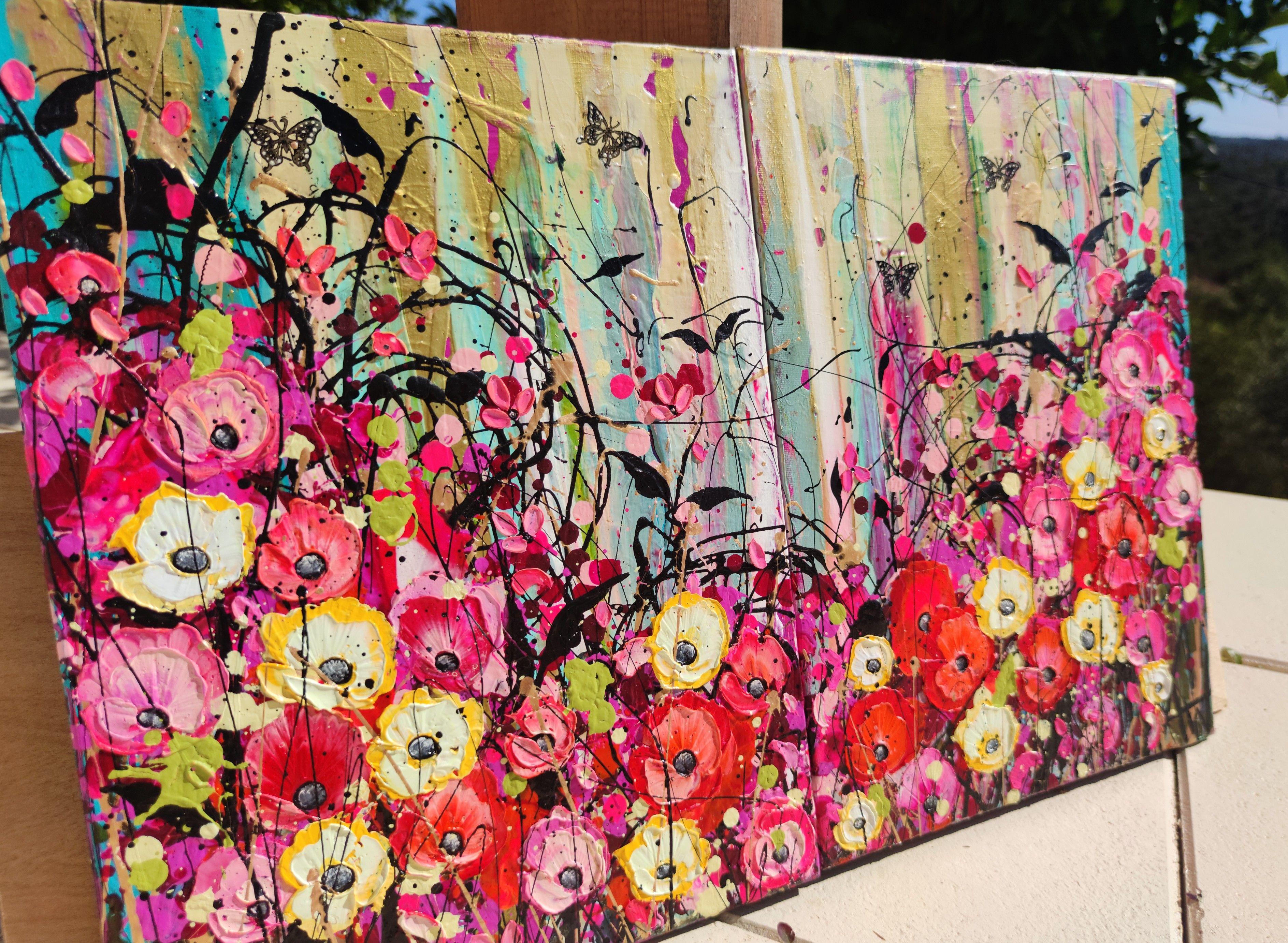 Summer Jewels - Diptych, Painting, Oil on Canvas 2