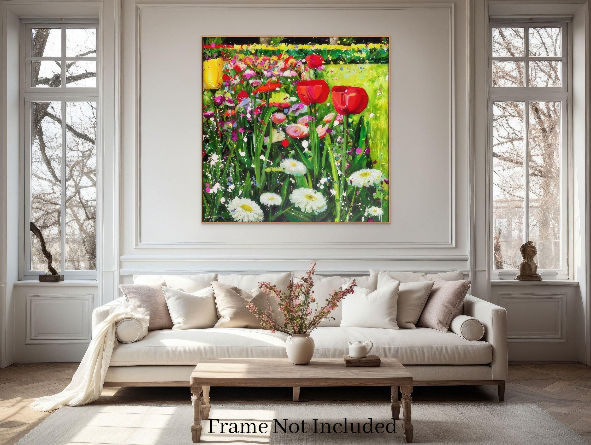 Tulips, Painting, Oil on Canvas For Sale 4