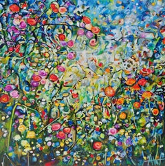 Alboroto de verano salvaje, Pintura, Óleo sobre lienzo