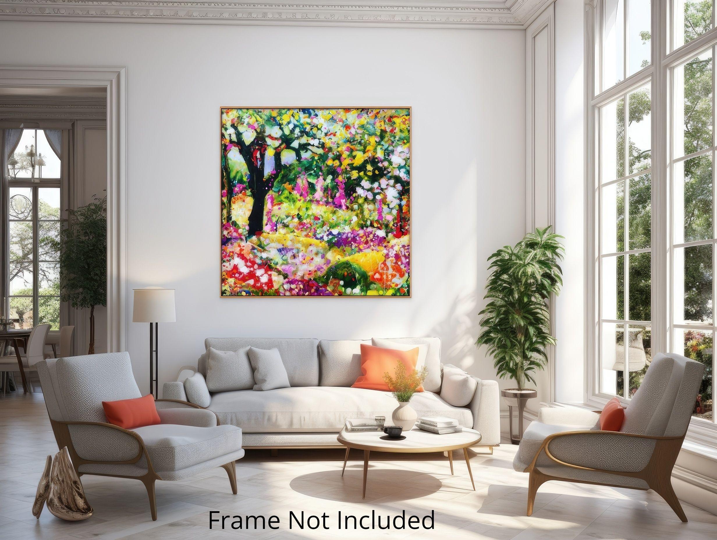 Wildflower Sanctuary, Painting, Oil on Canvas For Sale 1
