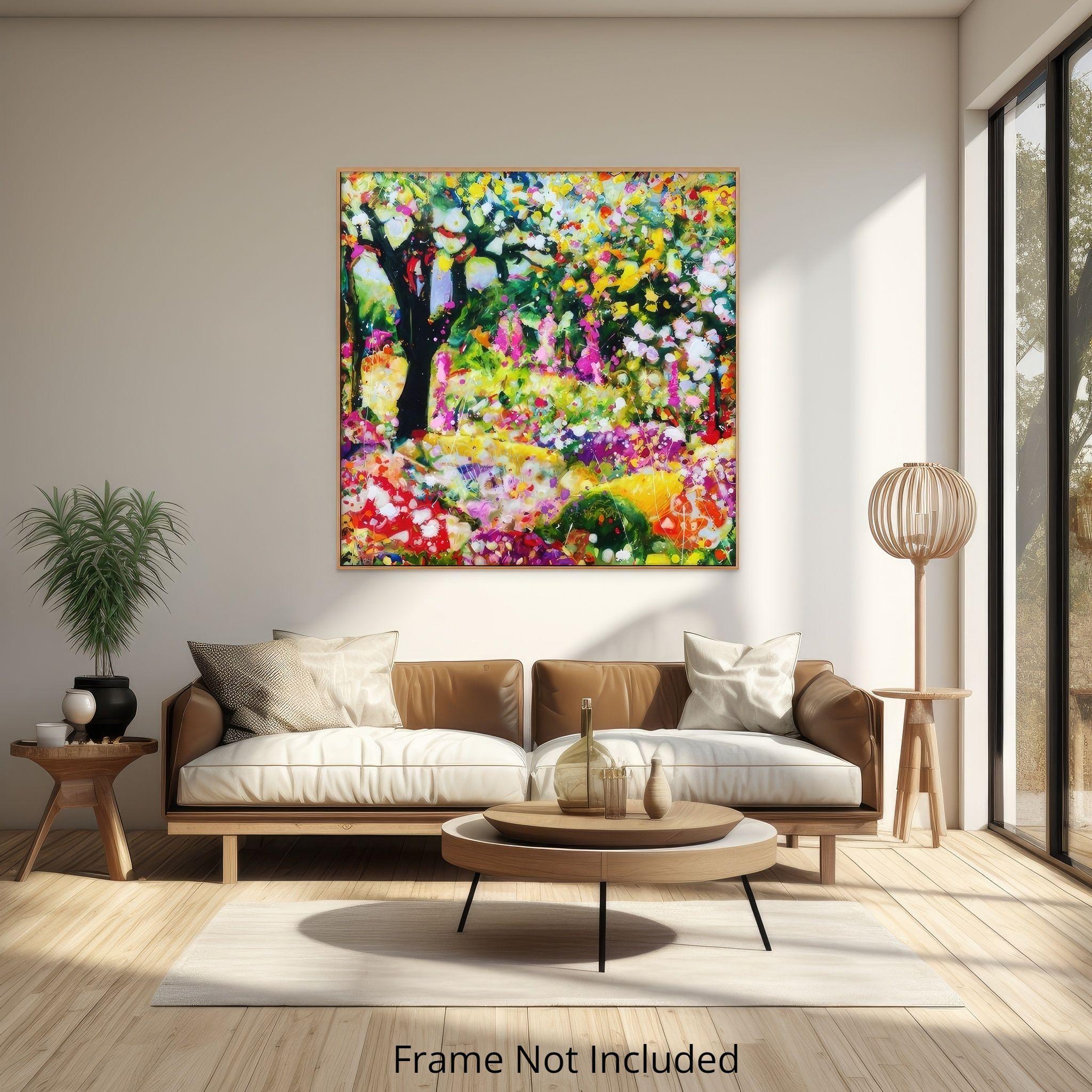 Wildflower Sanctuary, Painting, Oil on Canvas For Sale 3