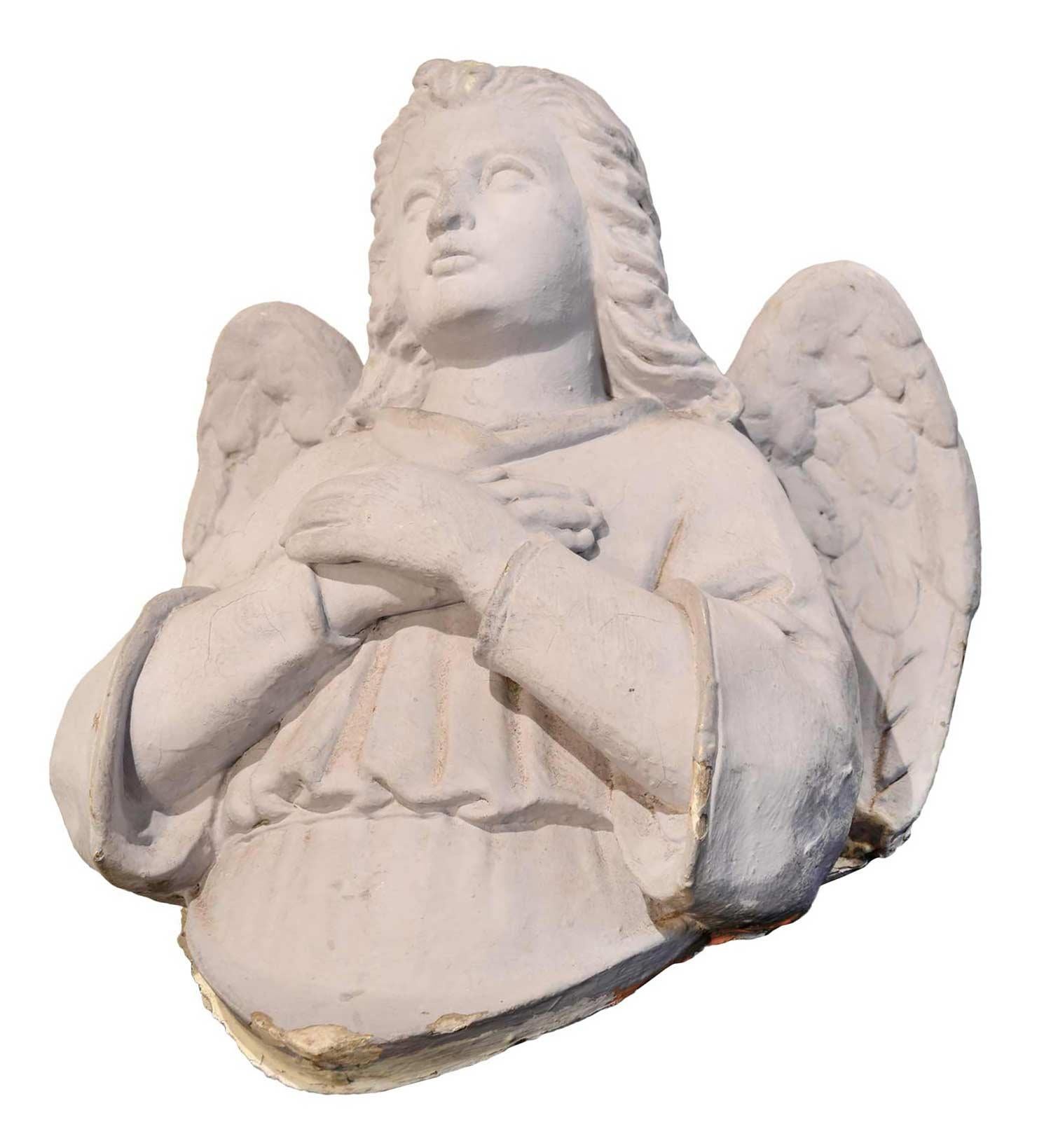 Plaster angel busts, perfect in the garden or as an architectural accent piece. 

Measures: 20