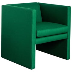 Angle Chair in Maharam Envy Fabric with Hardwood Frame by TRNK