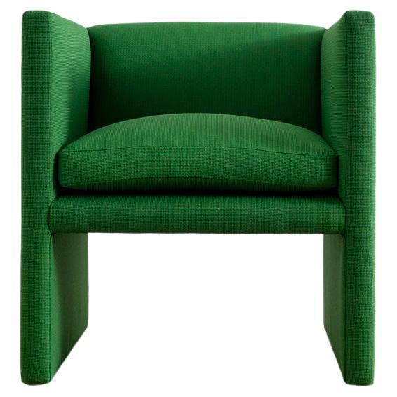Angle Lounge Chair in Green Recycled Fabric
