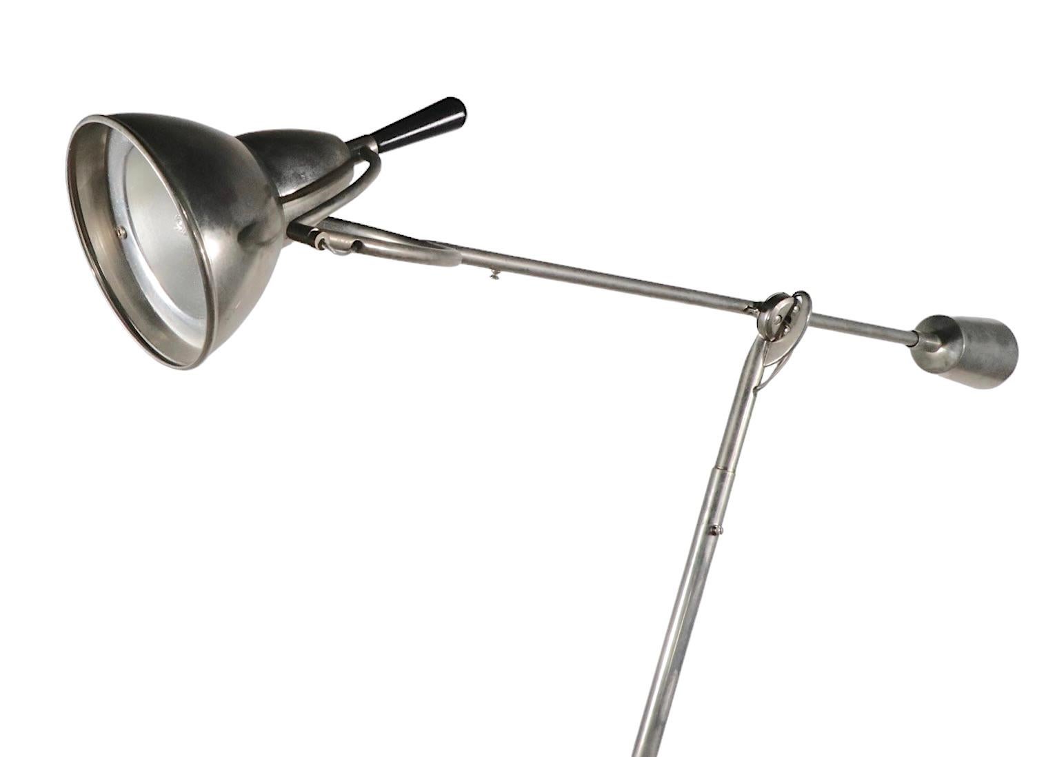 Angle Poise Floor Lamp After Buquet EB 27 For Sale 6
