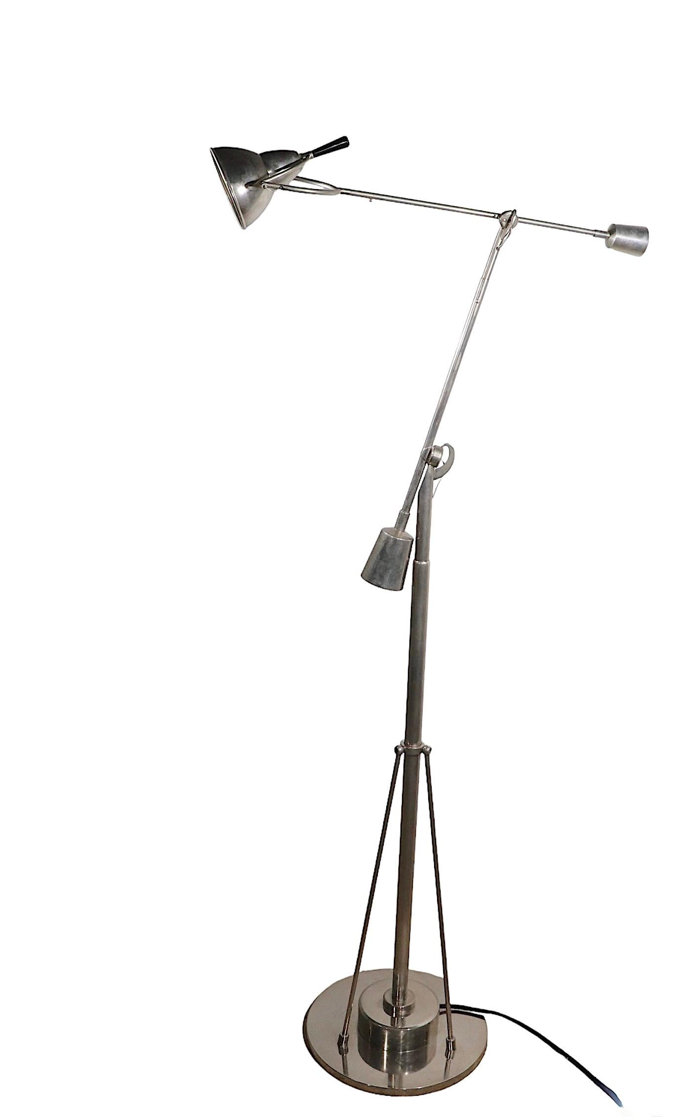Angle Poise Floor Lamp After Buquet EB 27 For Sale 7