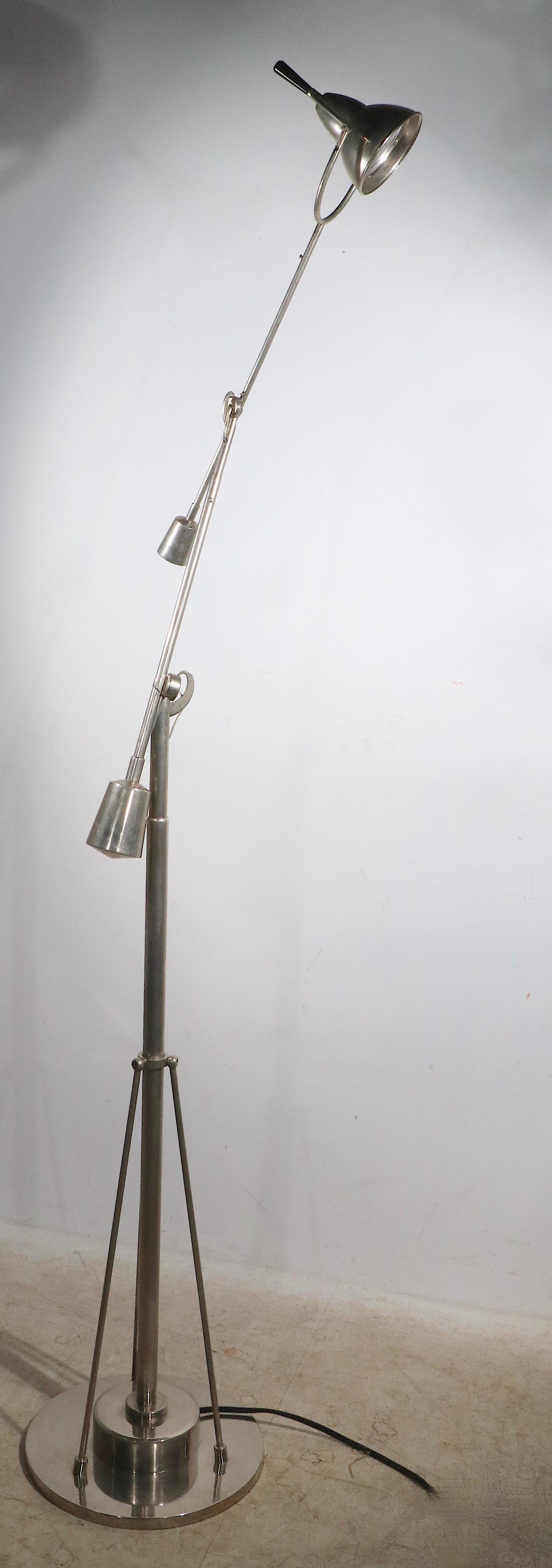 Angle Poise Floor Lamp After Buquet EB 27 For Sale 8