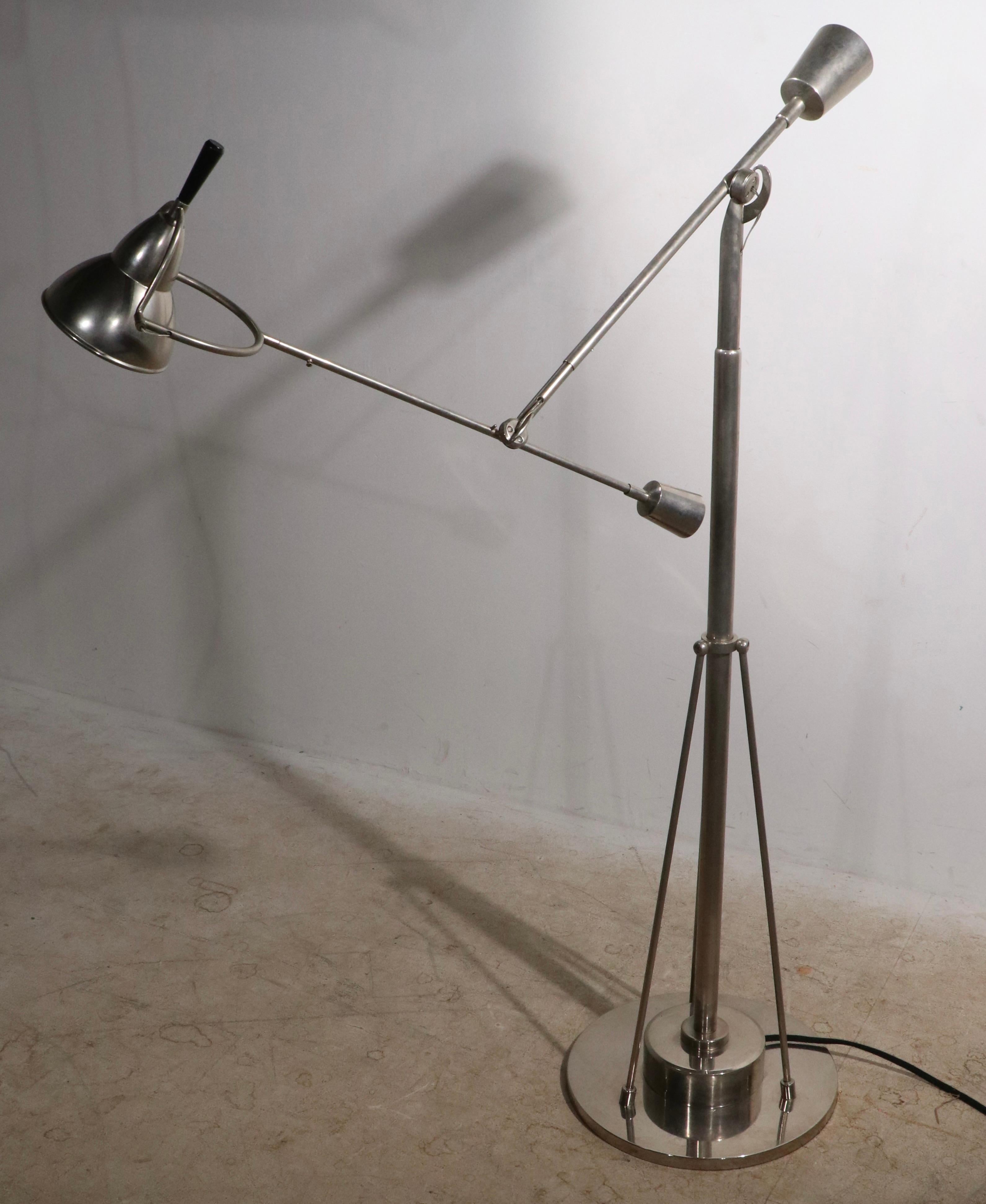 Angle Poise Floor Lamp After Buquet EB 27 For Sale 10