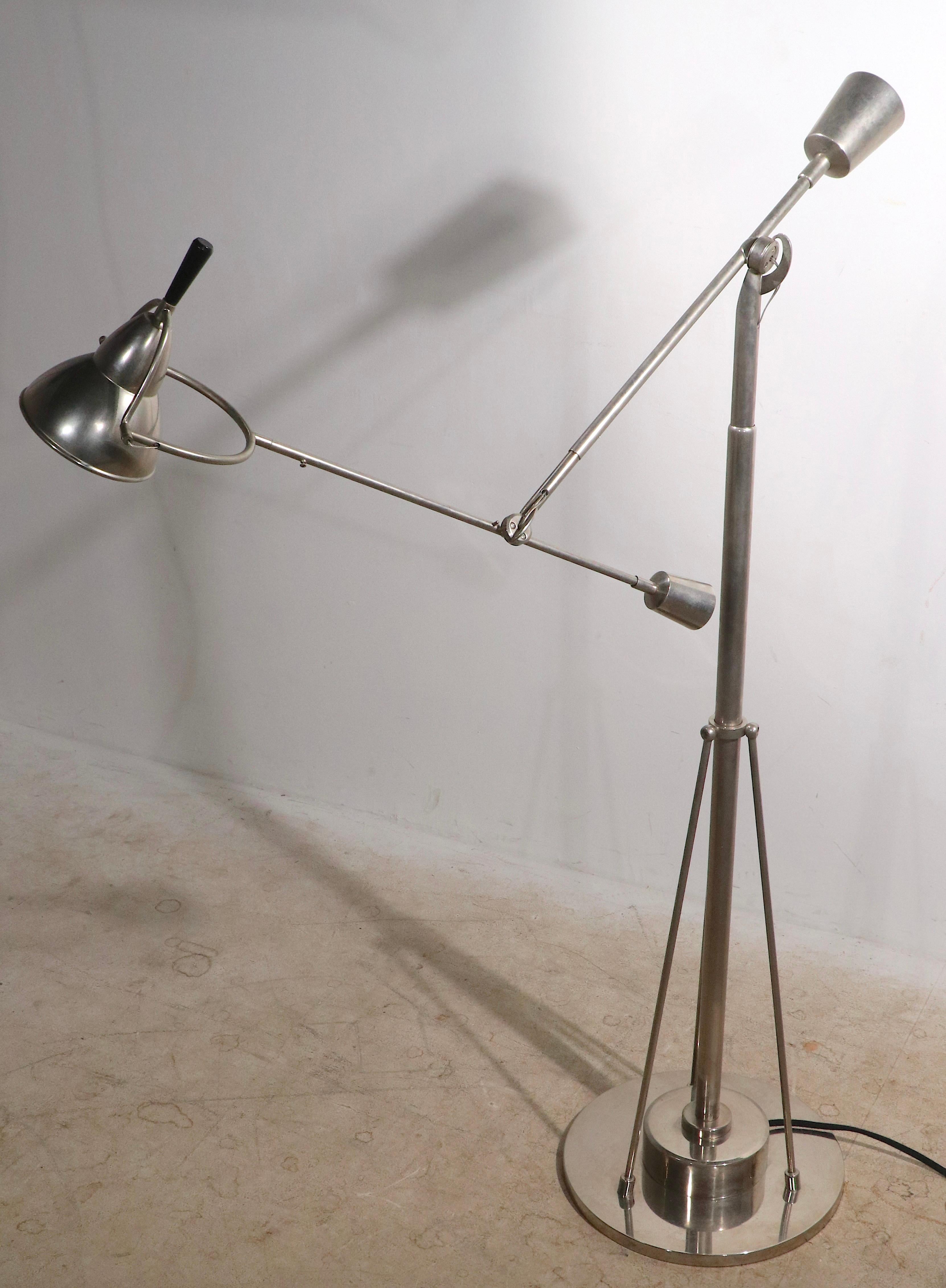 Angle Poise Floor Lamp After Buquet EB 27 For Sale 11
