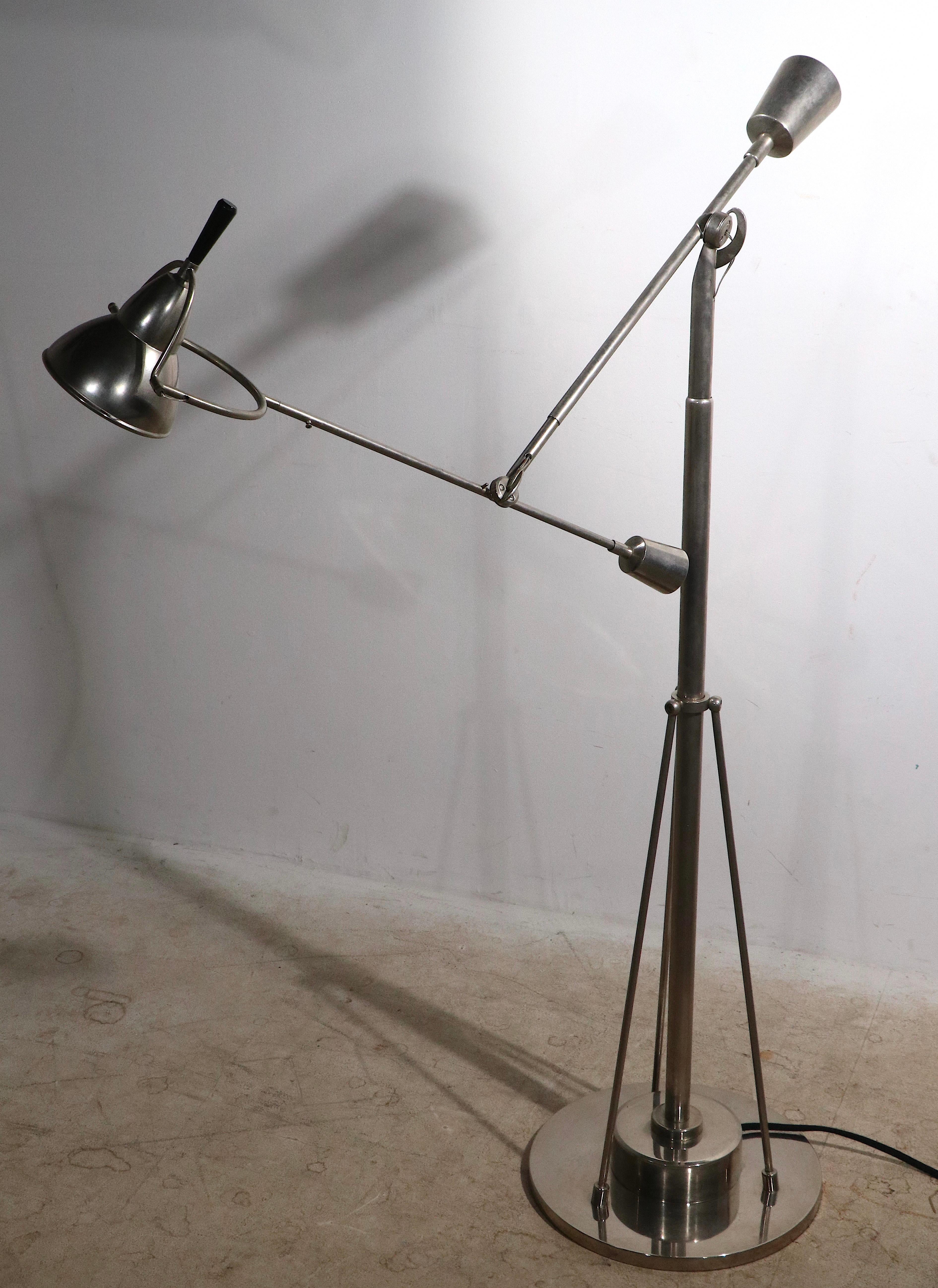 Angle Poise Floor Lamp After Buquet EB 27 For Sale 12