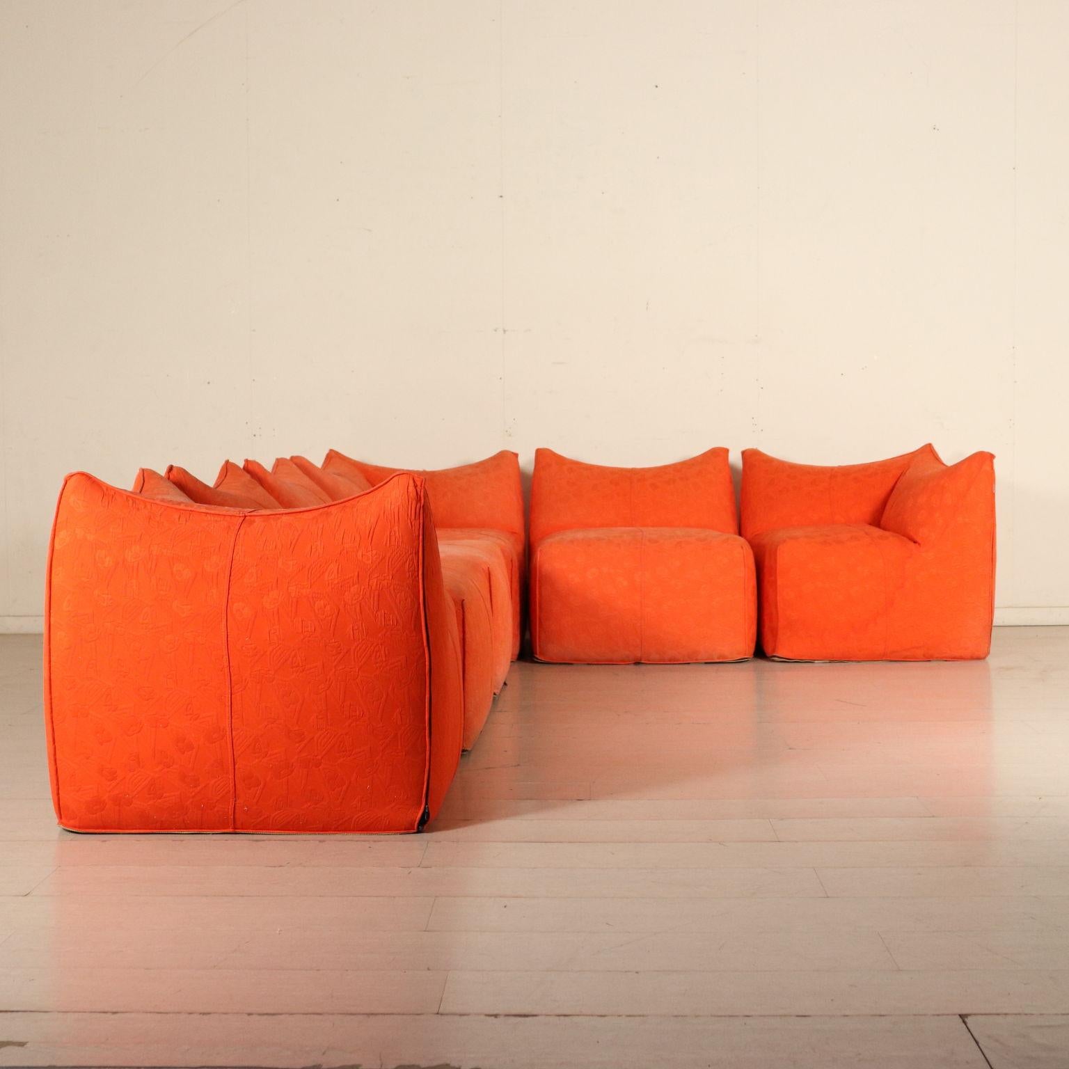 Angle Sofa Designed by Mario Bellini Le Bambole Vintage, Italy, 1970s 8