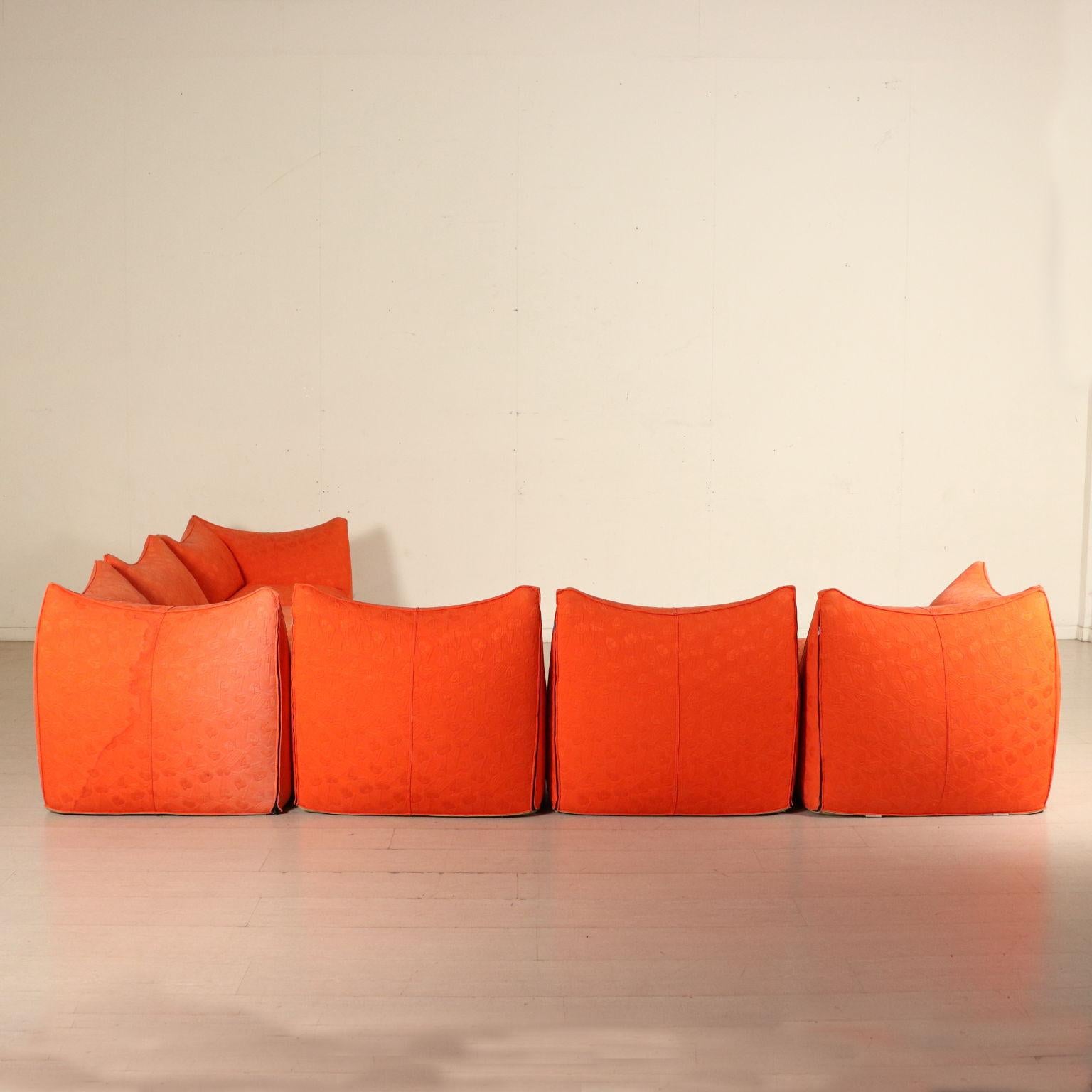 Angle Sofa Designed by Mario Bellini Le Bambole Vintage, Italy, 1970s 9