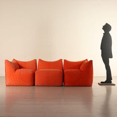 Angle Sofa Designed by Mario Bellini Le Bambole Vintage, Italy, 1970s