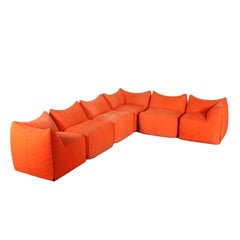 Angle Sofa Designed by Mario Bellini Le Bambole Vintage, Italy, 1970s
