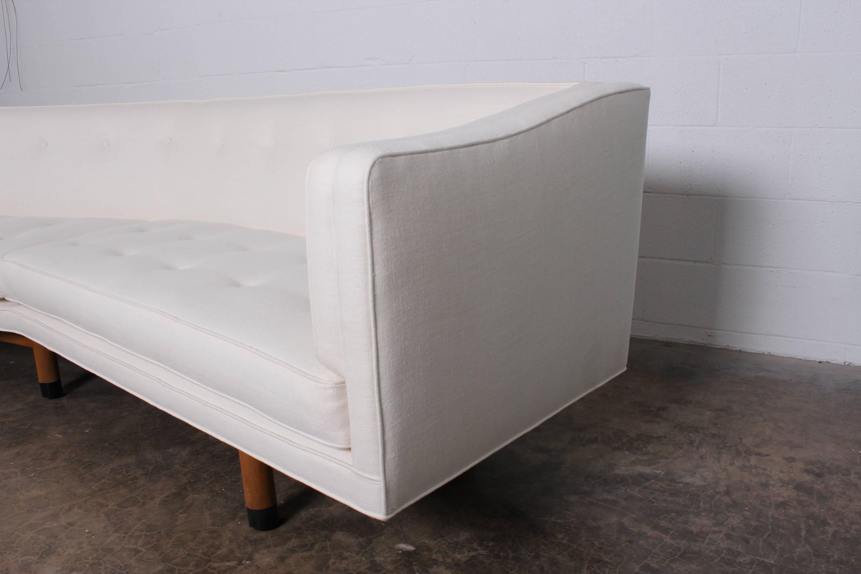Angled Sofa by Edward Wormley for Dunbar In Excellent Condition In Dallas, TX