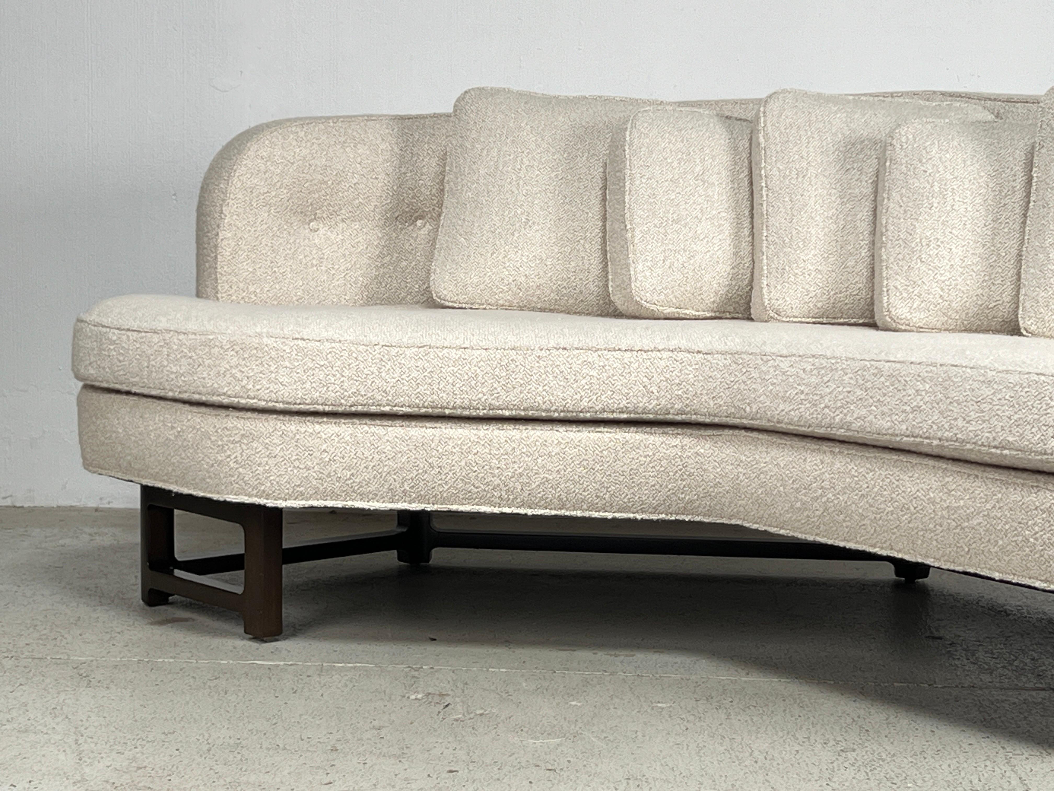Mid-20th Century Angled Sofa by Edward Wormley for Dunbar
