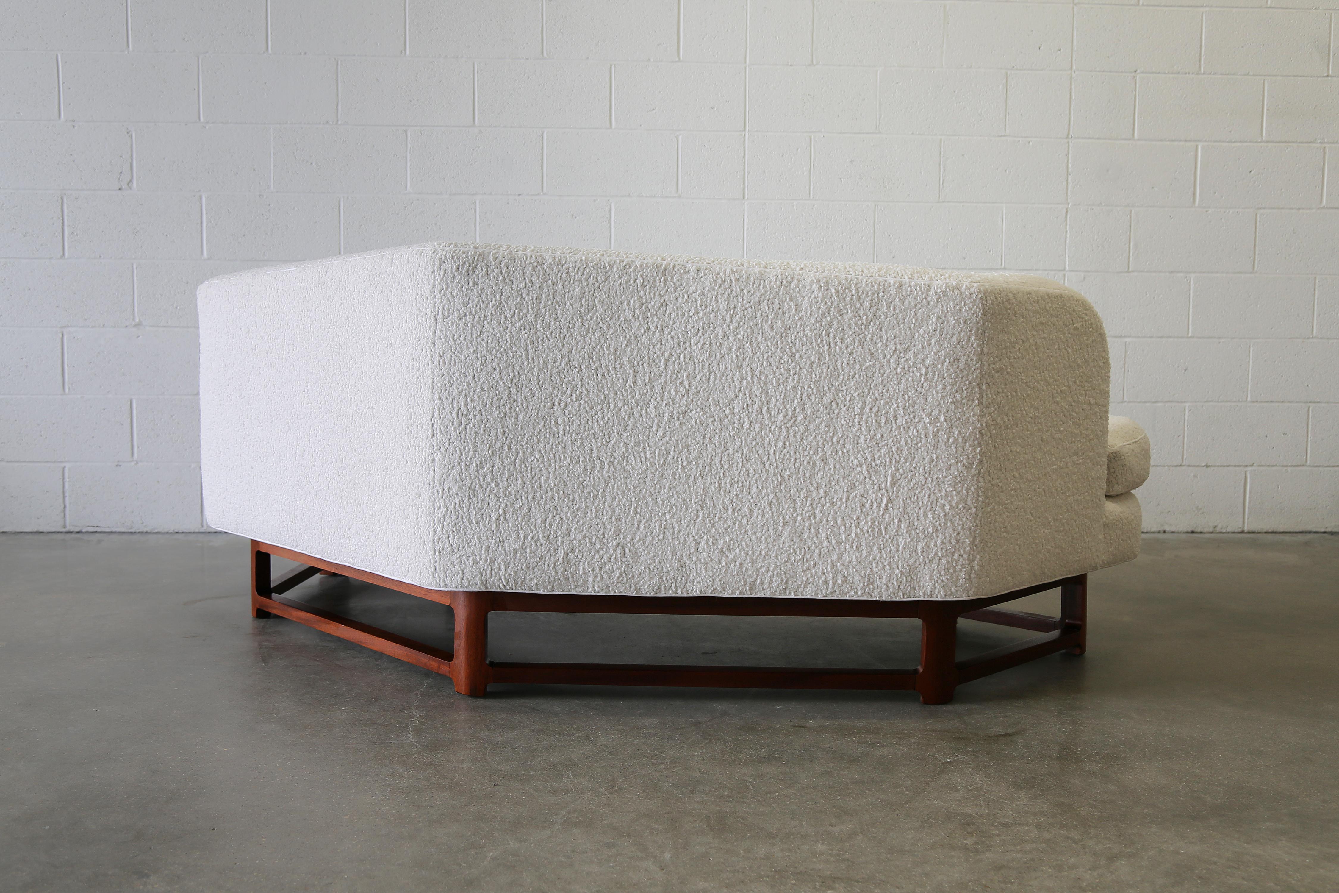 Sofá angular Modelo 6329a de Edward Wormley para Dunbar Heavy Boucle Bouclé en venta