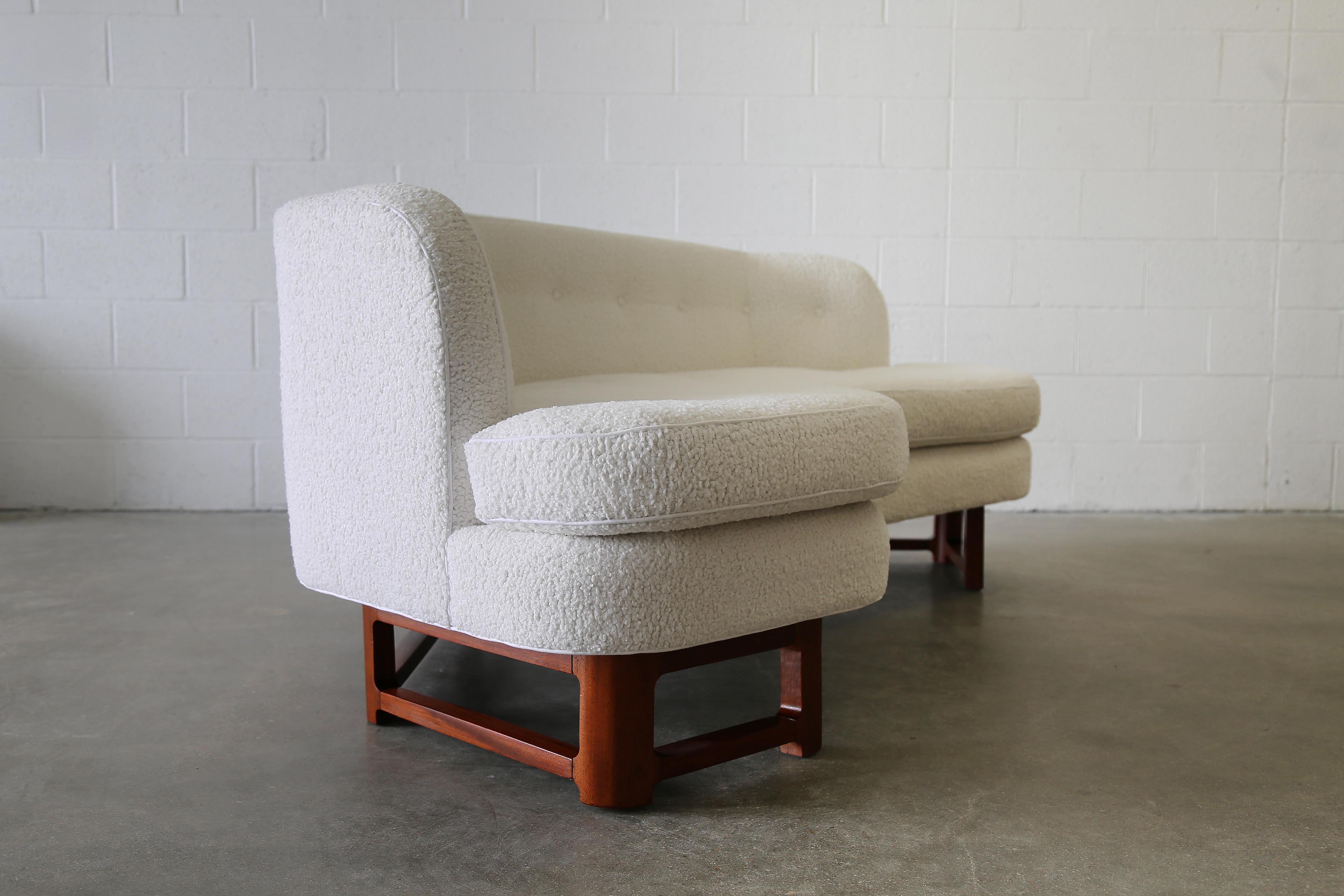 Sofá angular Modelo 6329a de Edward Wormley para Dunbar Heavy Boucle en venta 2
