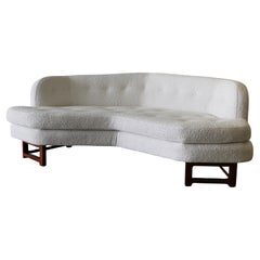 Sofá angular Modelo 6329a de Edward Wormley para Dunbar Heavy Boucle