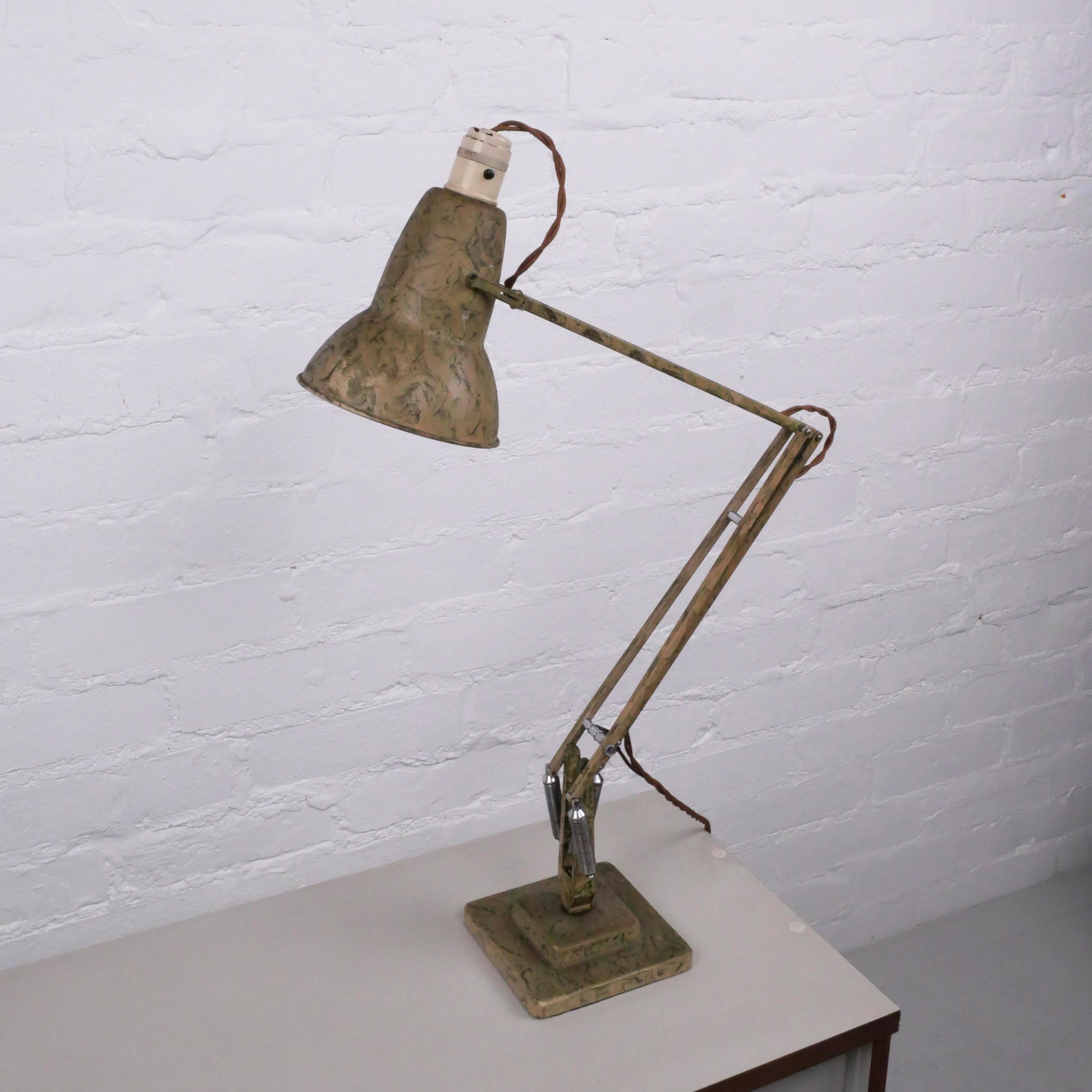 Lacquered Anglepoise lamp model 1227, mid-century, original, rewired and fully functioning For Sale