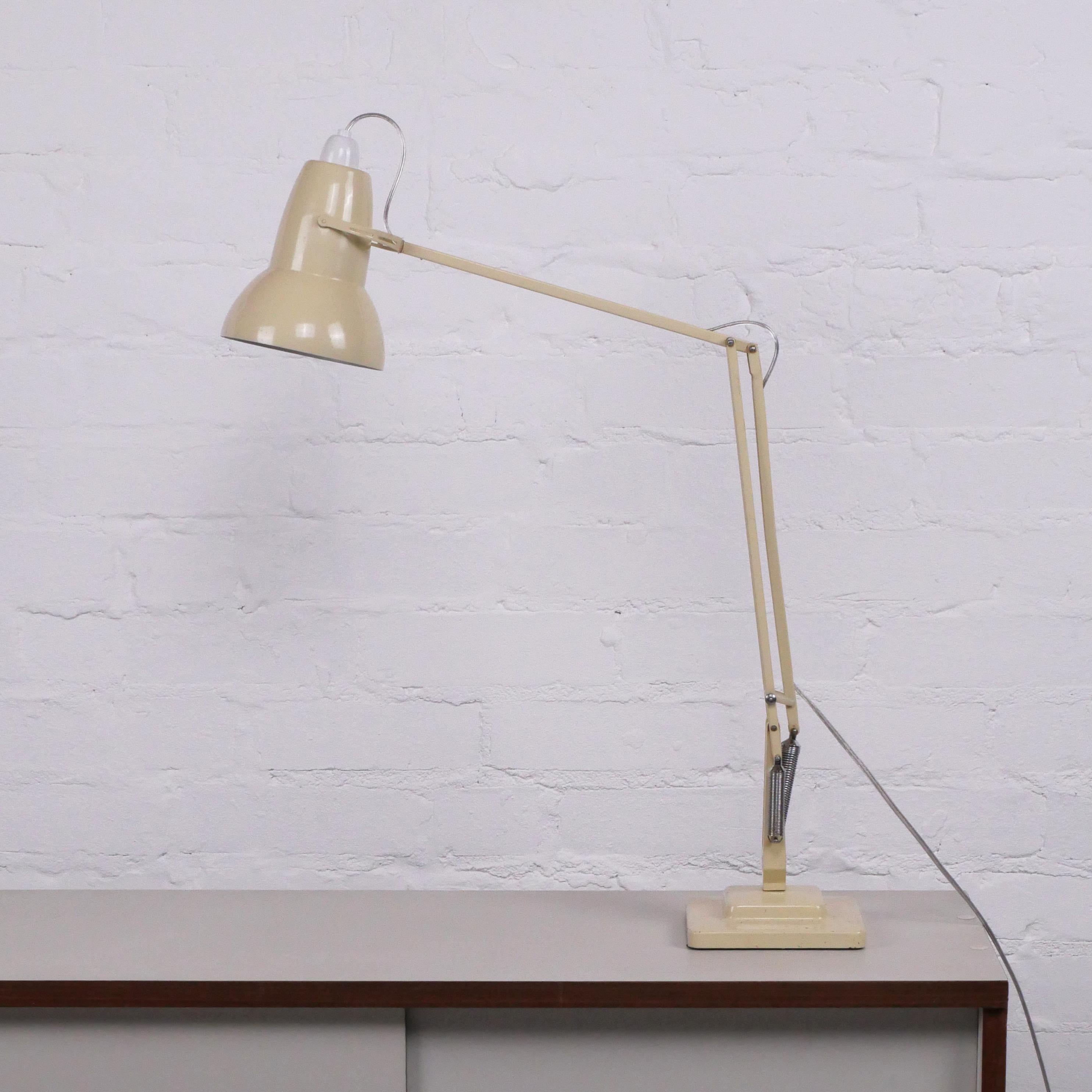 Metal Anglepoise lamp model 1227, mid-century, original, rewired and fully functioning