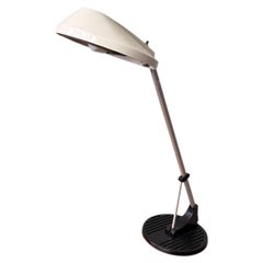 Anglepoise Model 90 Desk Lamp Black White Metal Industrial Design UK 1980s
