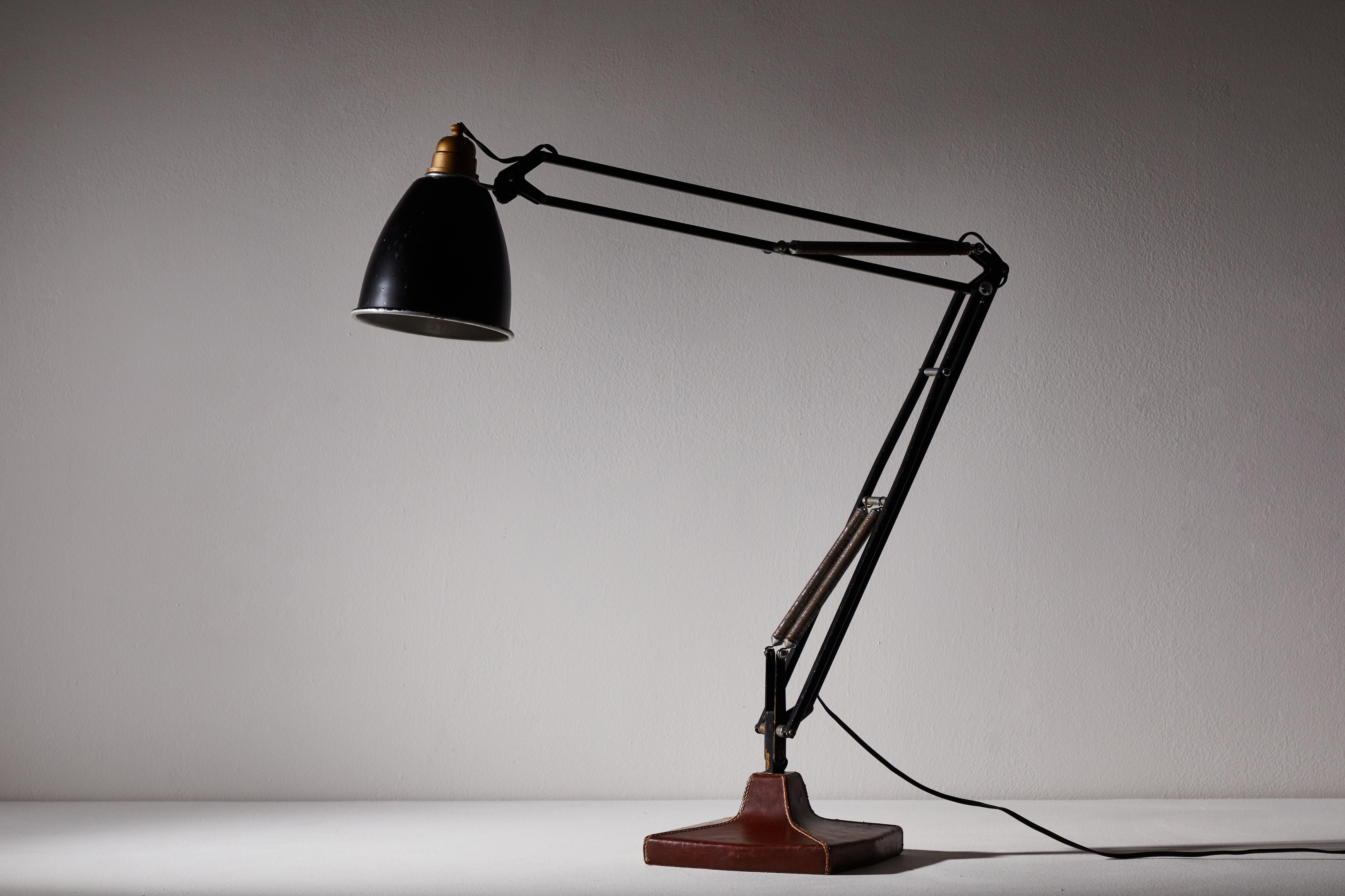 Brass Anglepoise Table Lamp by George Cawardine & Hermes
