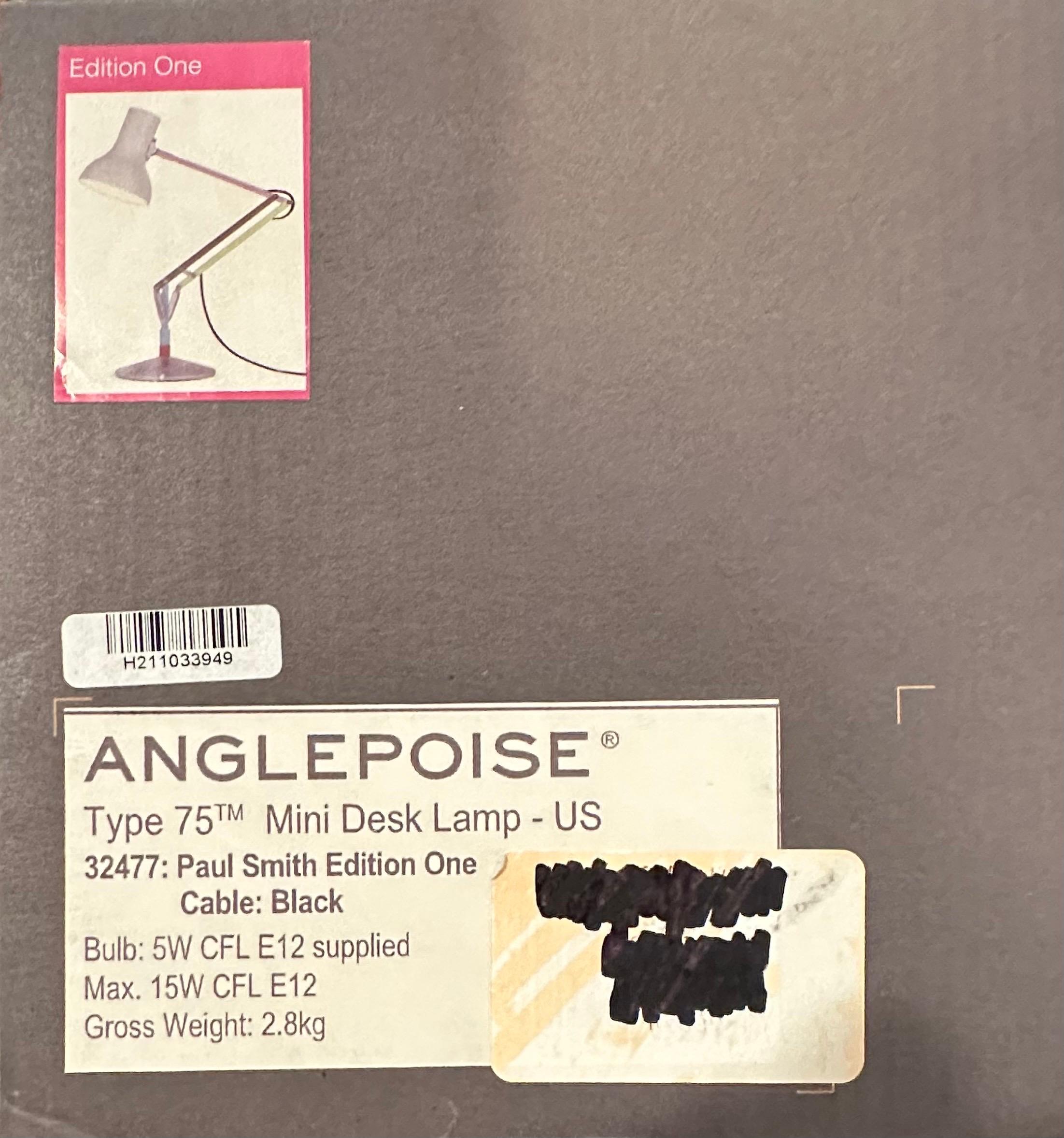 Anglepoise Type 75 Mini-Schreibtischlampe Edition 1 von Paul Smith - Neu (21. Jahrhundert und zeitgenössisch) im Angebot